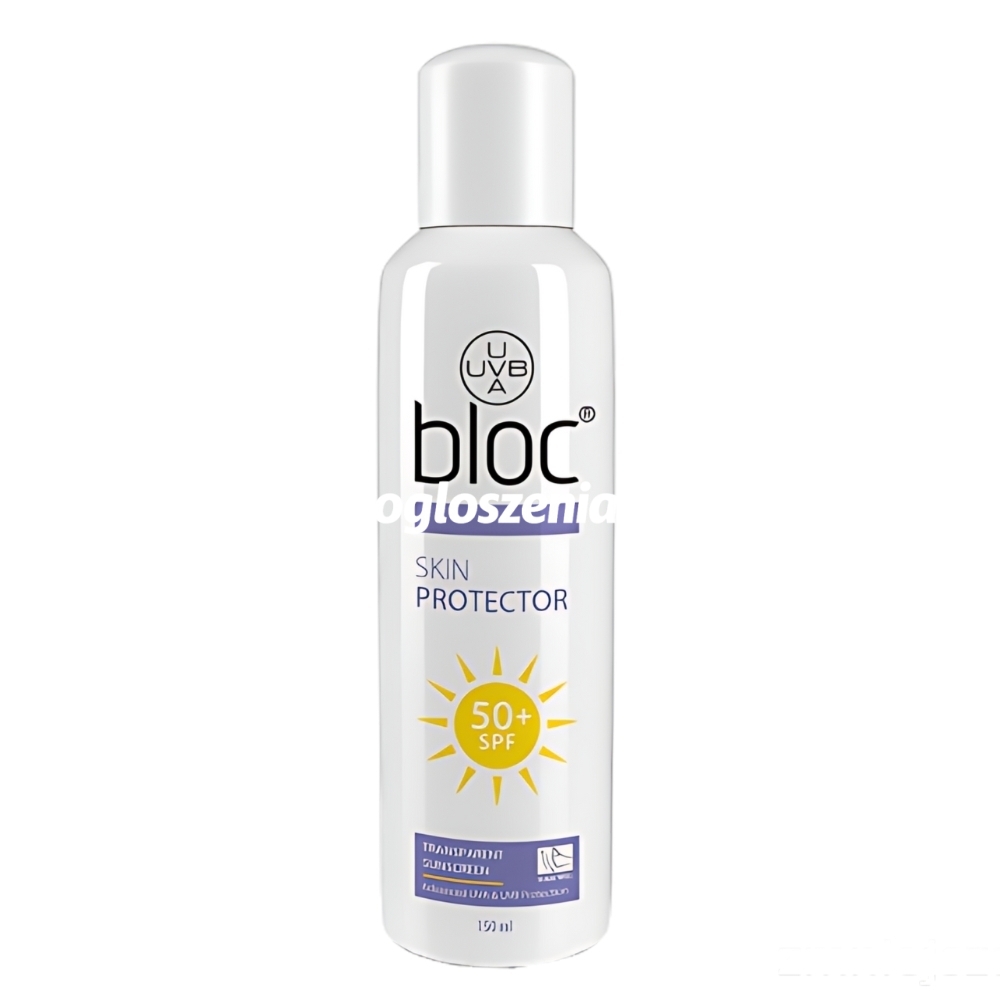 Zdjęcie produktu Mgielka do twarzy i ciala z filtrami UVA i UVB SPF 50+ - BLOC - Skin Protector Spray - 150 ml