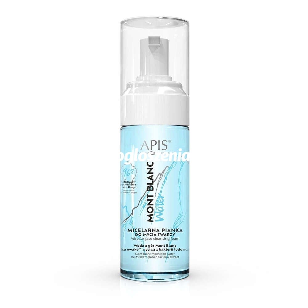 Zdjęcie produktu Micelarna pianka do mycia twarzy - Apis Mont Blanc - 150 ml