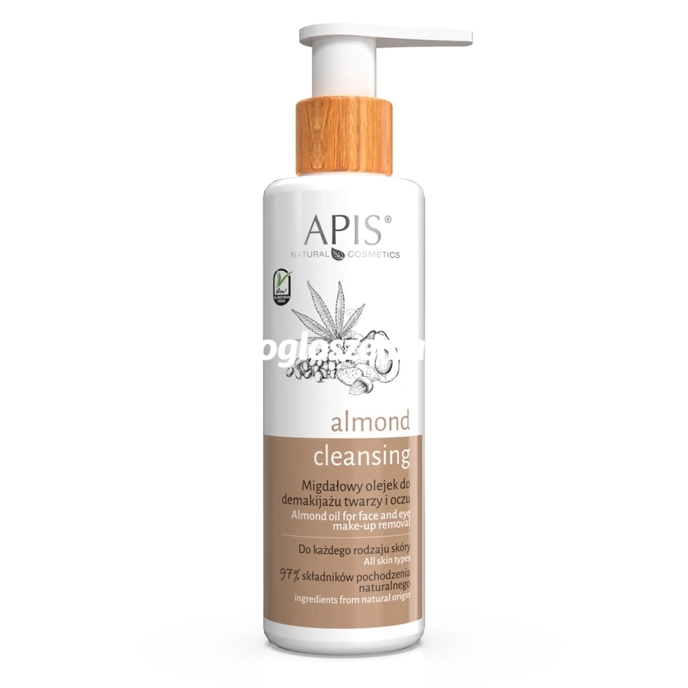 Zdjęcie produktu Migdalowy olejek do demakijazu twarzy i oczu Apis Almond 150 ml