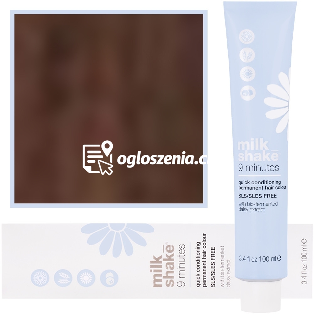 Zdjęcie produktu Milk Shake 9 Minutes - farba do wlosów, pelna paleta kolorów, 100ml 6,41 | 6CA || Ciemny Intensywny