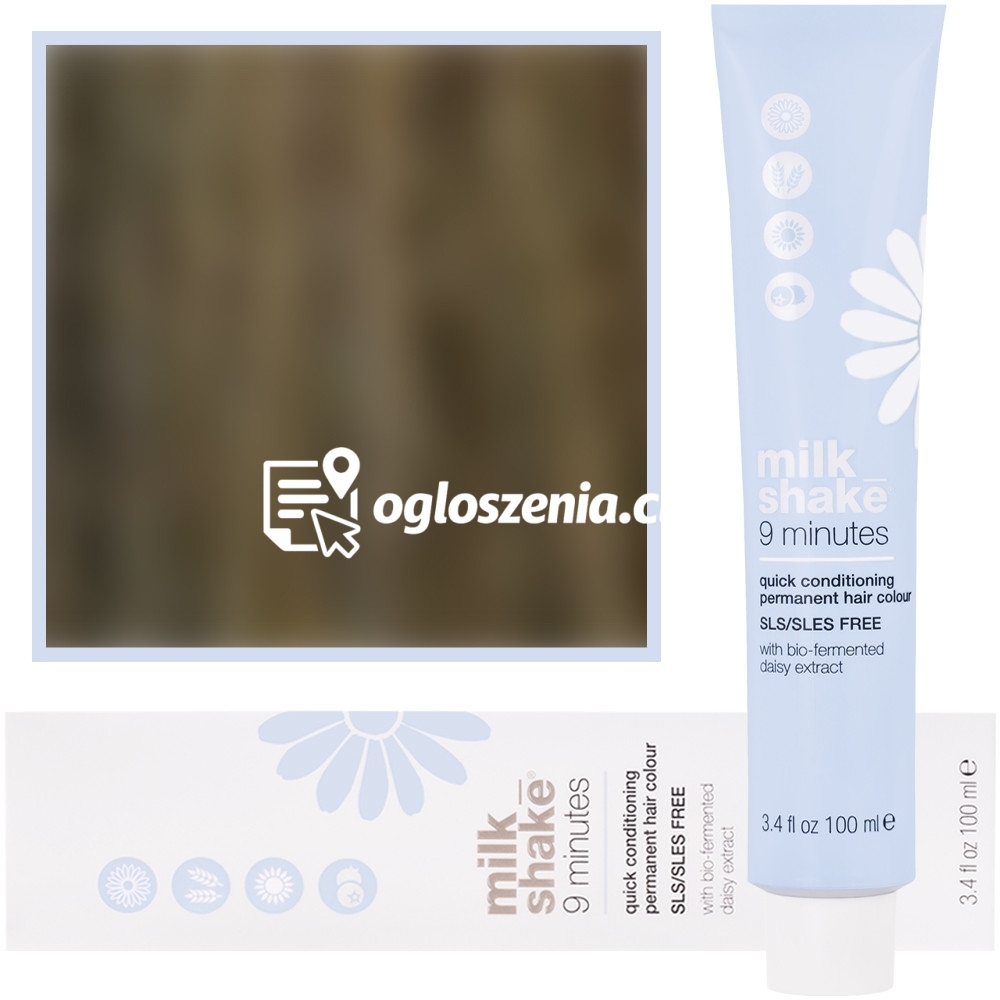 Zdjęcie produktu Milk Shake 9 Minutes - farba do wlosów, pelna paleta kolorów, 100ml 7,1 | 7A || Sredni Popielaty Blond