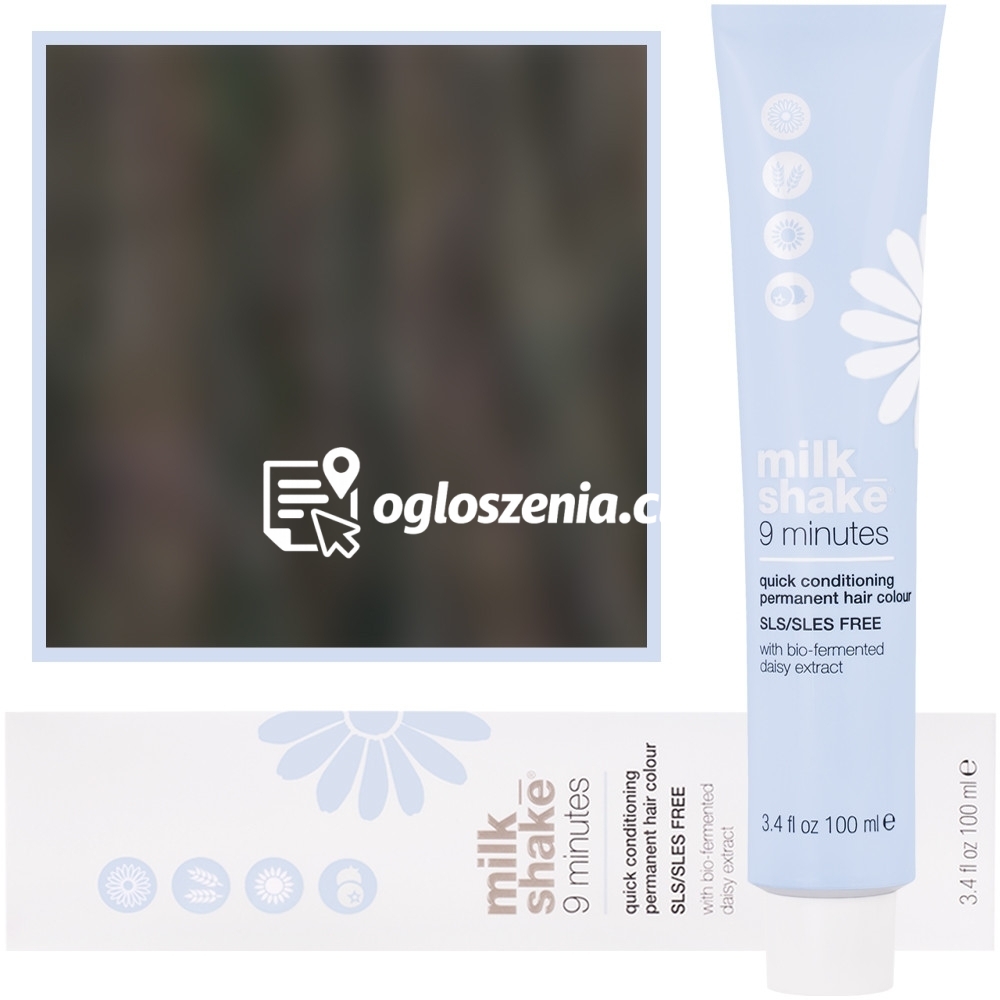 Zdjęcie produktu Milk Shake 9 Minutes - farba do wlosów, pelna paleta kolorów, 100ml 5,1 | 5A || Jasny Popierlaty Braz