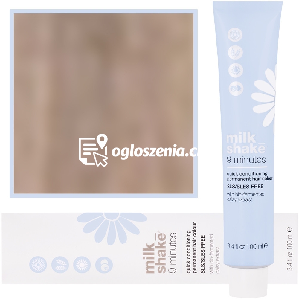 Zdjęcie produktu Milk Shake 9 Minutes - farba do wlosów, pelna paleta kolorów, 100ml 8,8 | 8B || Jasny Blond Moka