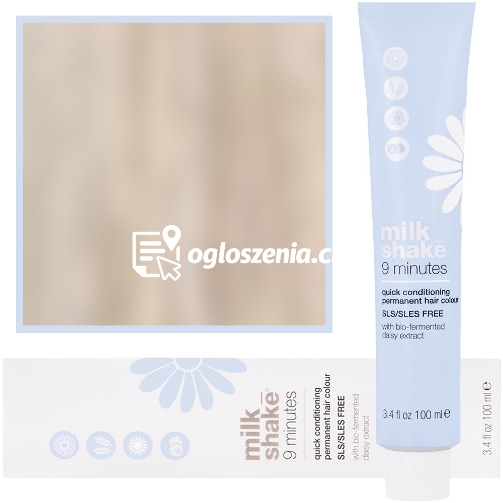 Zdjęcie produktu Milk Shake 9 Minutes - farba do wlosów, pelna paleta kolorów, 100ml 10,1 | 10A || Popielaty Platynowy