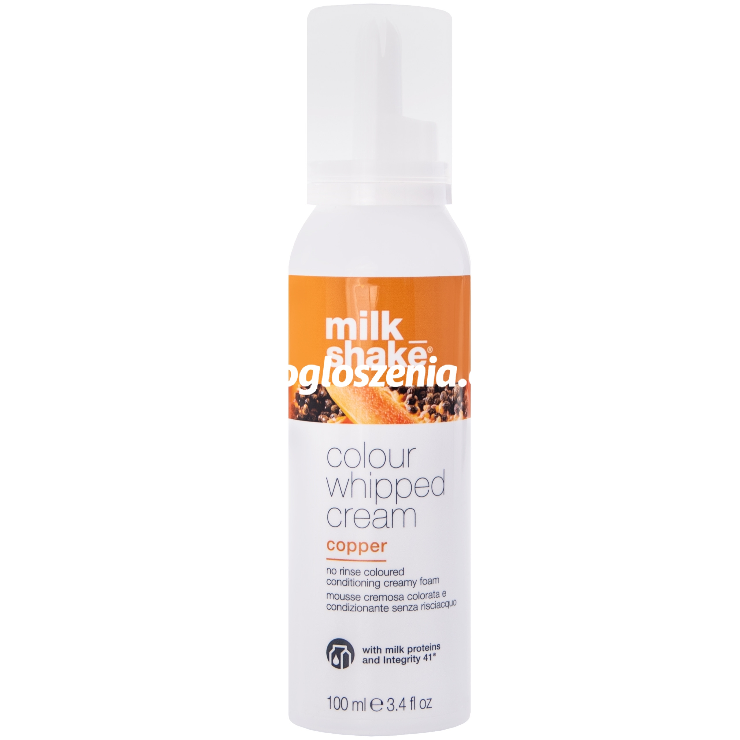 Zdjęcie produktu Milk Shake Color Whipped Cream Beige Blonde – pianka koloryzujaca i odzywcza bez splukiwania 100 ml Copper