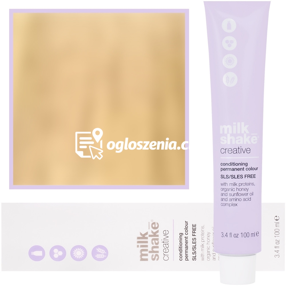 Zdjęcie produktu Milk Shake Creative - farba do wlosów, pelna paleta kolorów, 100ml 9 | 9N || Bardzo Jasny Blond