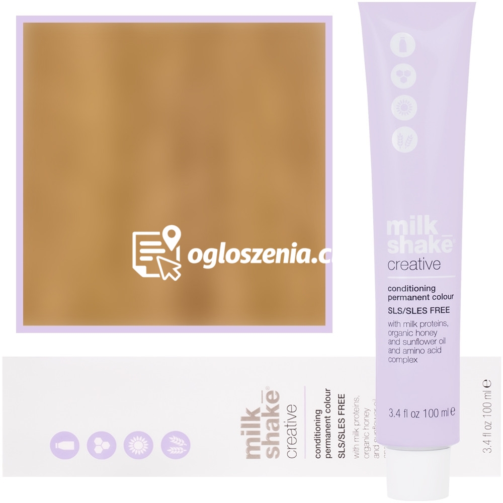 Zdjęcie produktu Milk Shake Creative - farba do wlosów, pelna paleta kolorów, 100ml 9,3 | 9G || Bardzo Jasny Zlocisty Blond