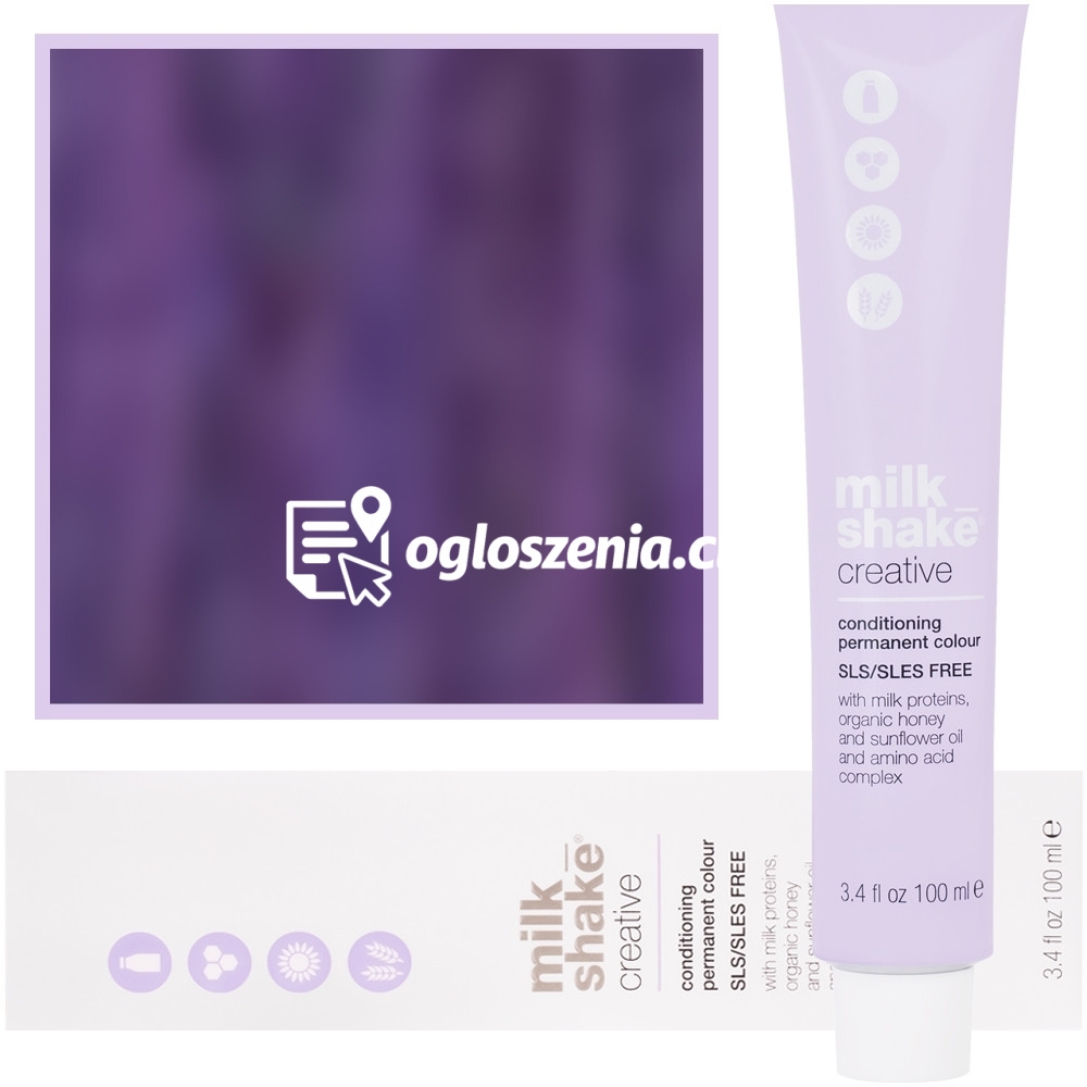 Zdjęcie produktu Milk Shake Creative - farba do wlosów, pelna paleta kolorów, 100ml 5,77 | 5VV || Intensywny Jasny
