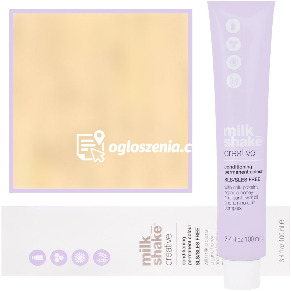 Zdjęcie produktu Milk Shake Creative - farba do wlosów, pelna paleta kolorów, 100ml 10 | 10N || Najjasniejszy Platynowy Blond
