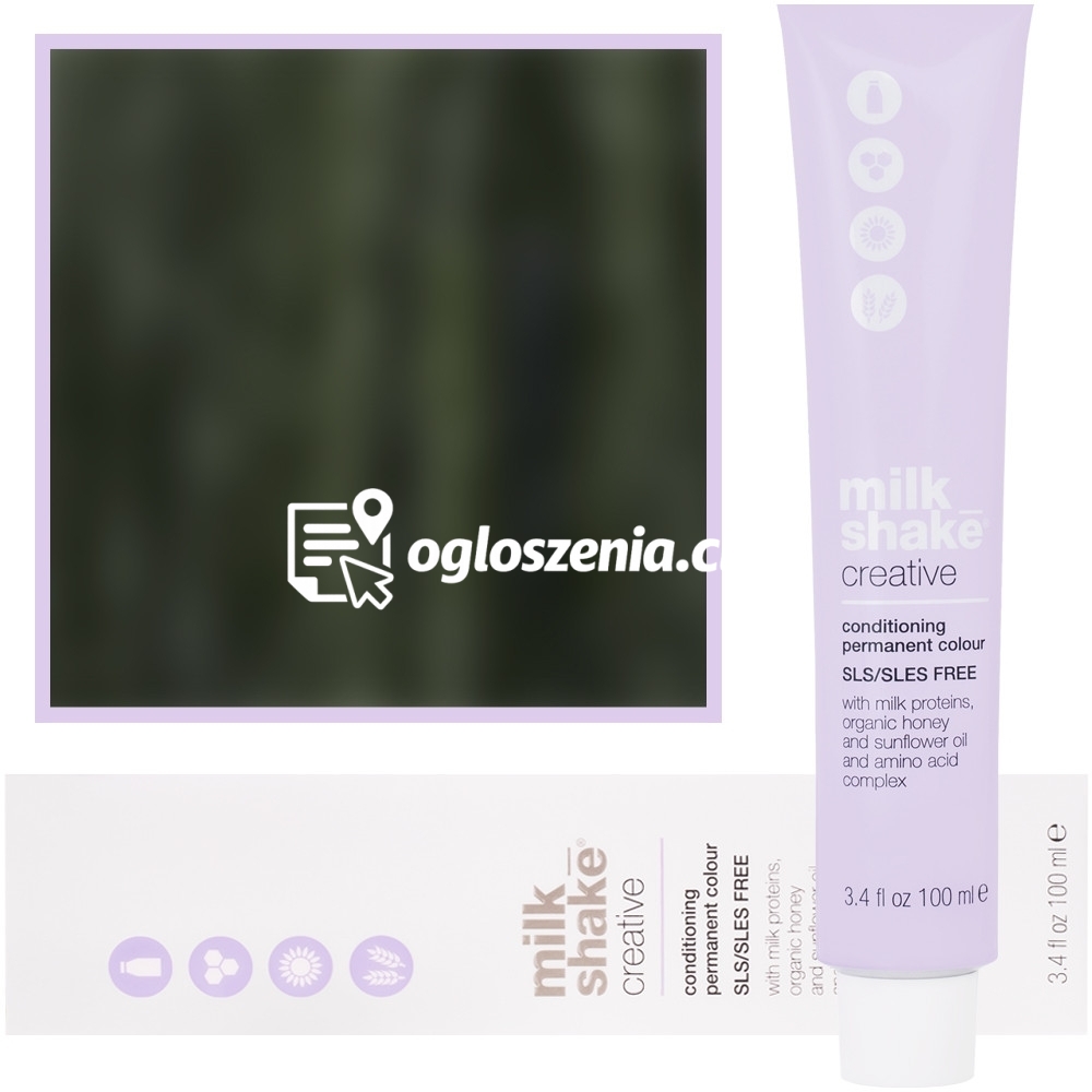 Zdjęcie produktu Milk Shake Creative - farba do wlosów, pelna paleta kolorów, 100ml 6,11 | 6AA || Intensywny Ciemny