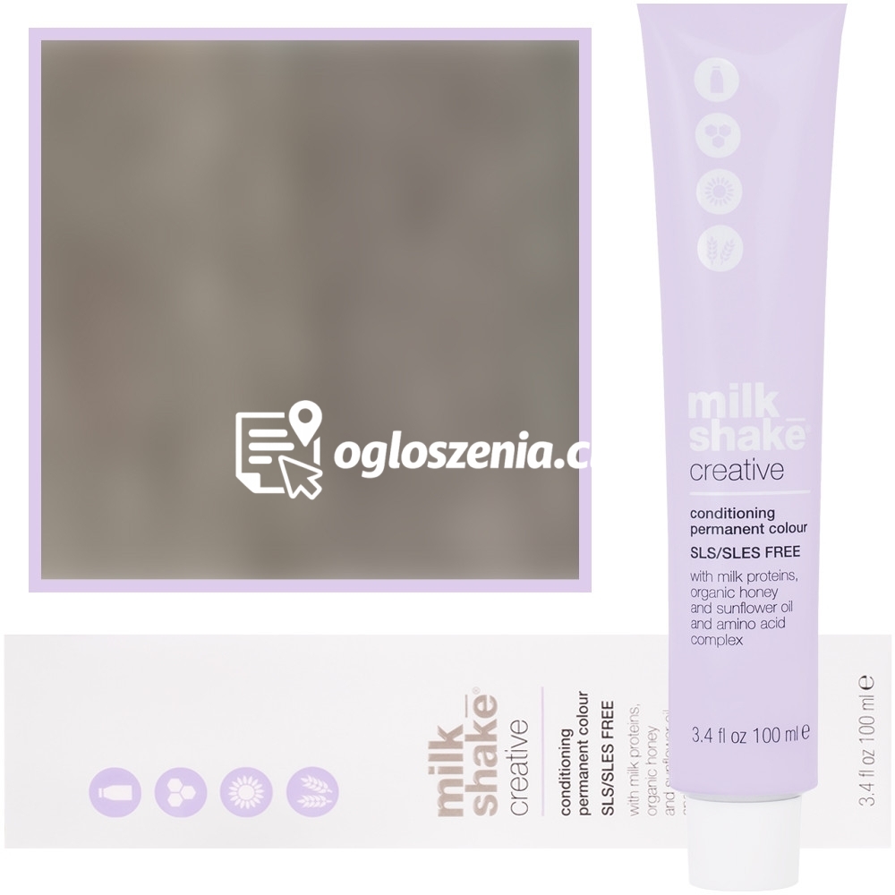 Zdjęcie produktu Milk Shake Creative - farba do wlosów, pelna paleta kolorów, 100ml 12,01 | 12NA || Naturalny Popielaty