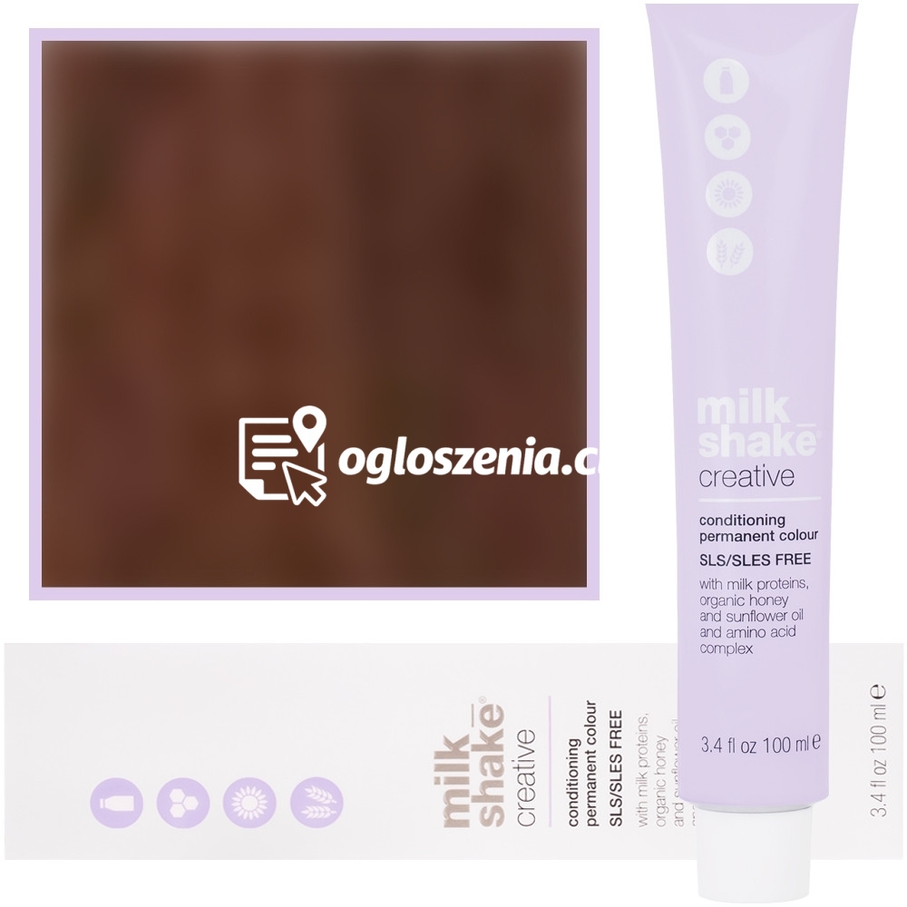 Zdjęcie produktu Milk Shake Creative - farba do wlosów, pelna paleta kolorów, 100ml 6,43 | 6CG || Ciemny Miedziany Zloty