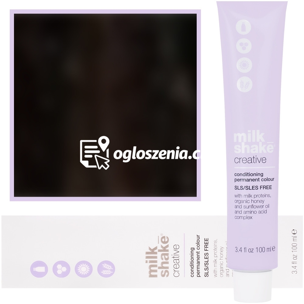 Zdjęcie produktu Milk Shake Creative - farba do wlosów, pelna paleta kolorów, 100ml 6,13 | 6AG || Ciemny Popielaty Zloty