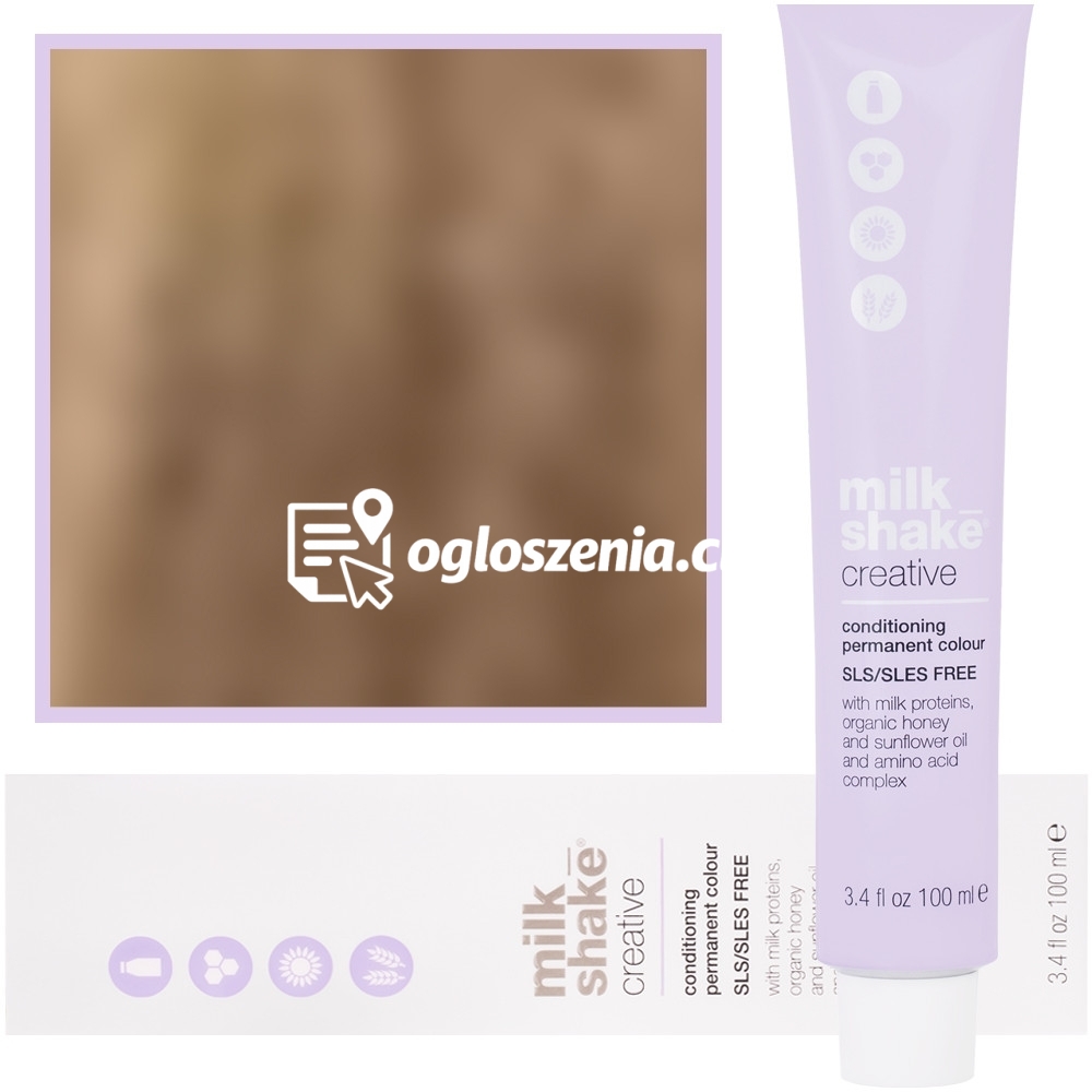 Zdjęcie produktu Milk Shake Creative - farba do wlosów, pelna paleta kolorów, 100ml 9,13 | 9AG || Bardzo Jasny Popielaty