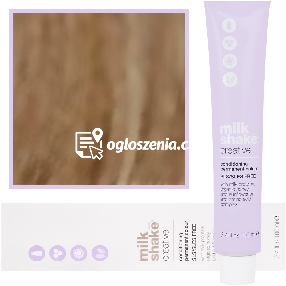 Zdjęcie produktu Milk Shake Creative - farba do wlosów, pelna paleta kolorów, 100ml 7,01 | 7NA || Naturalny Popielaty