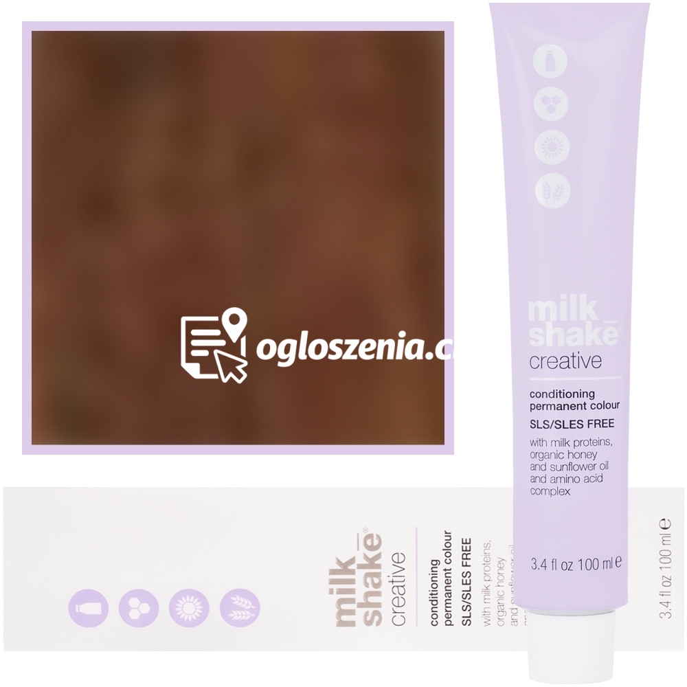 Zdjęcie produktu Milk Shake Creative - farba do wlosów, pelna paleta kolorów, 100ml 6,34 | 6GC || Ciemny Miedziany Zloty
