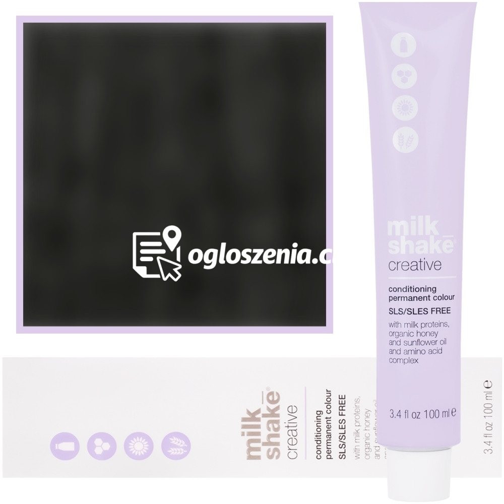 Zdjęcie produktu Milk Shake Creative - farba do wlosów, pelna paleta kolorów, 100ml 3,0 | 3NN || Ciemny Intensywny Braz