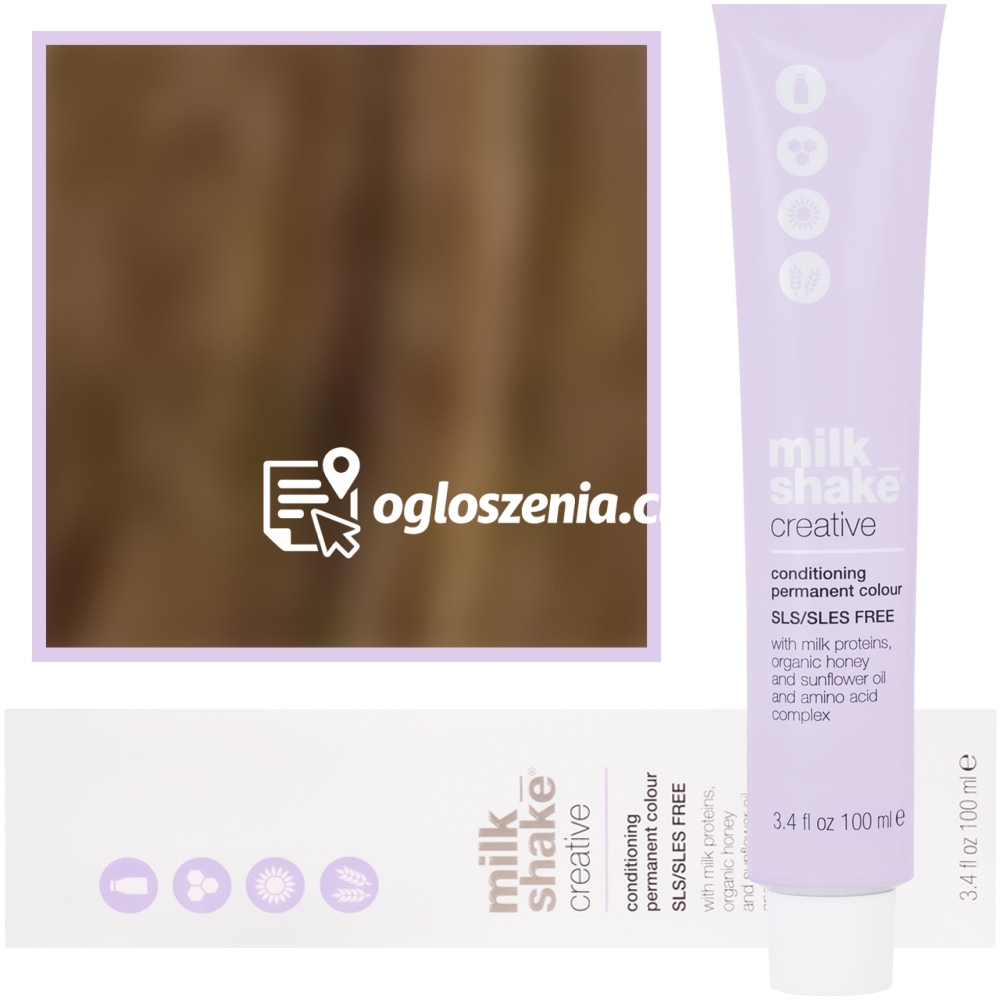 Zdjęcie produktu Milk Shake Creative - farba do wlosów, pelna paleta kolorów, 100ml 7,0 | 7NN || Intensywny Sredni Blond