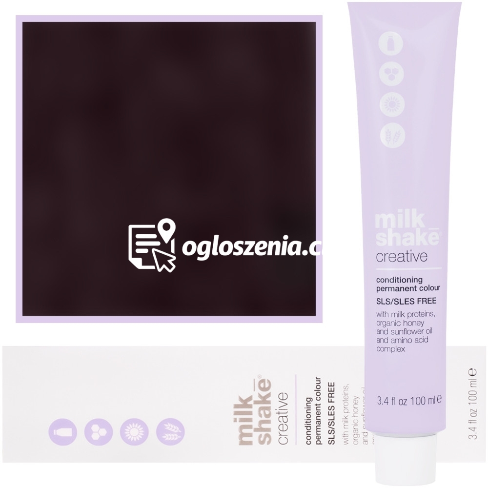 Zdjęcie produktu Milk Shake Creative - farba do wlosów, pelna paleta kolorów, 100ml 4,56 | 4MR || Sredni Czerwony Mahoniowy