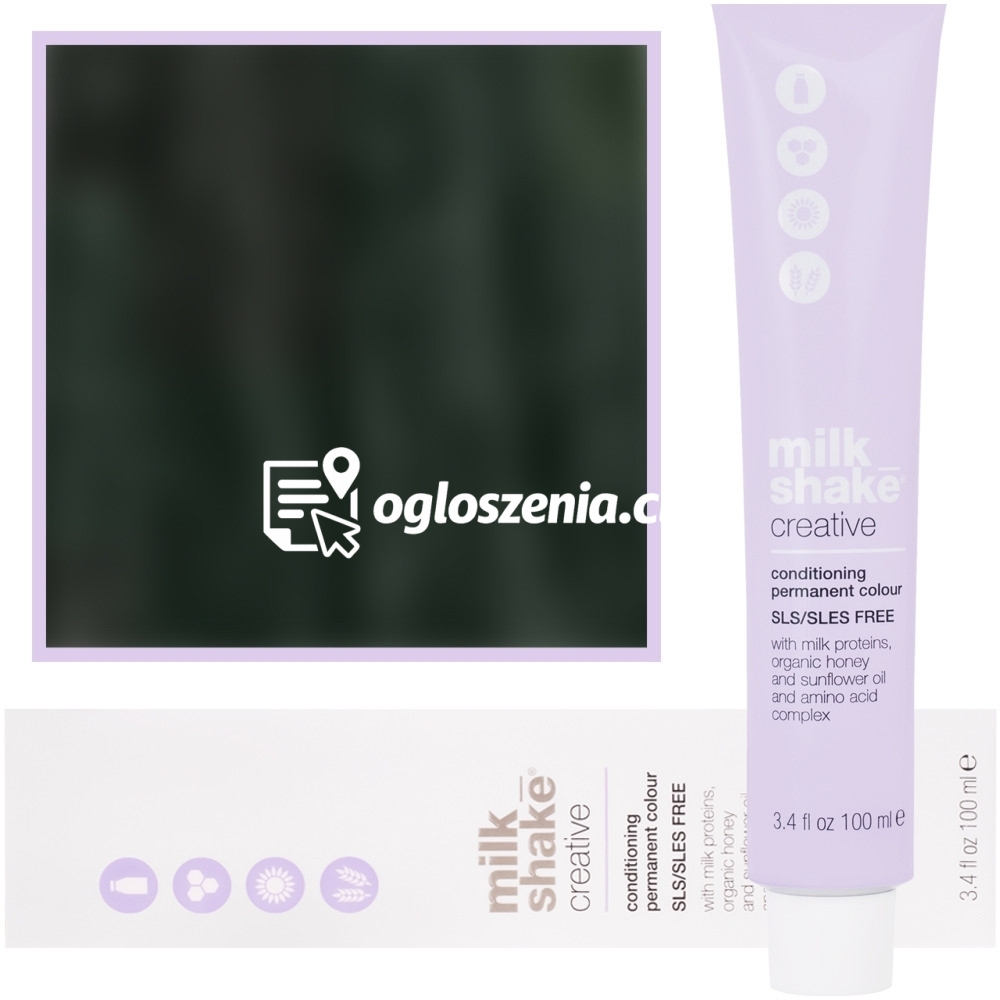 Zdjęcie produktu Milk Shake Creative - farba do wlosów, pelna paleta kolorów, 100ml 5,11 | 5AA || Intensywny Jasny