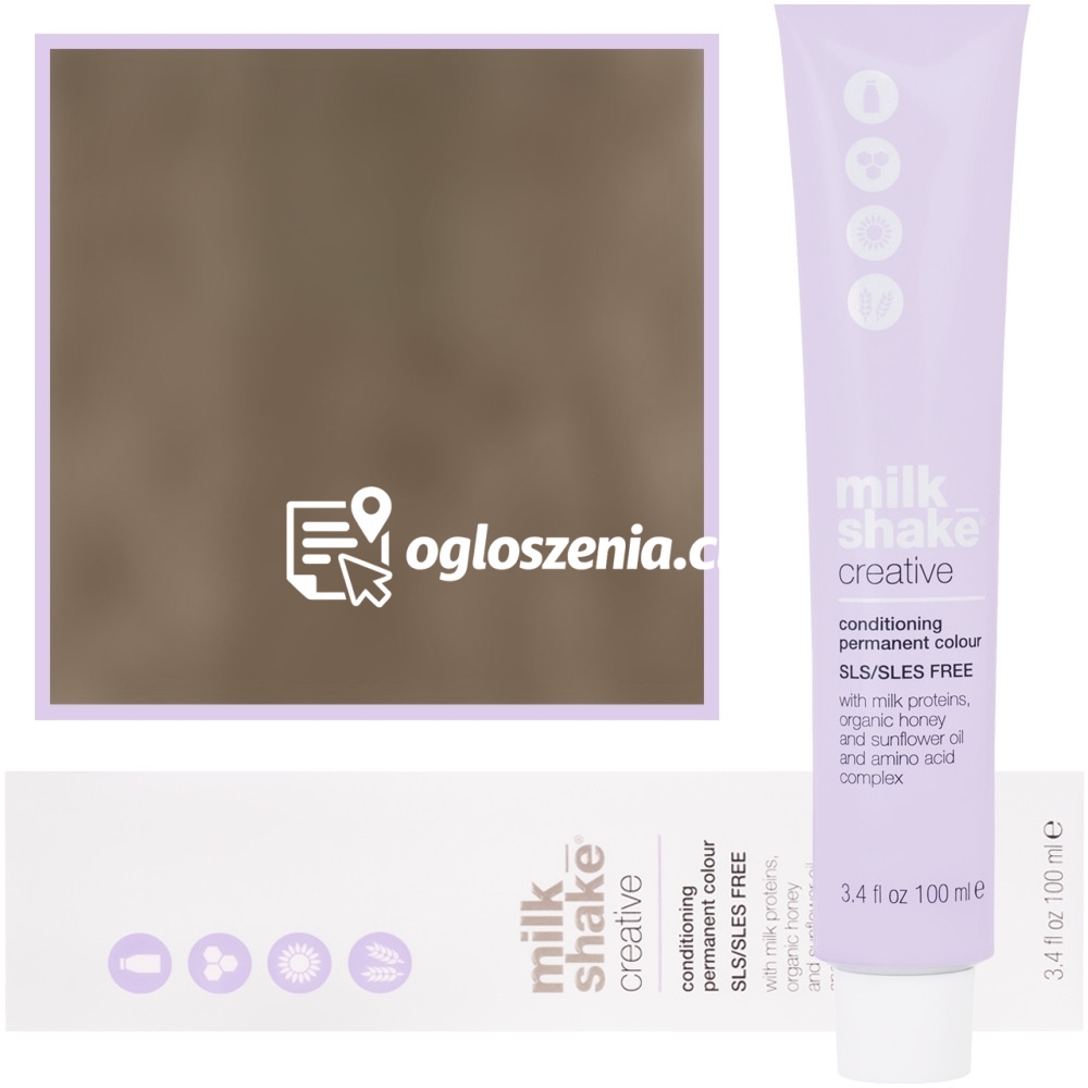 Zdjęcie produktu Milk Shake Creative - farba do wlosów, pelna paleta kolorów, 100ml 7,8 | 7B || Sredni Kasztanowy Blond