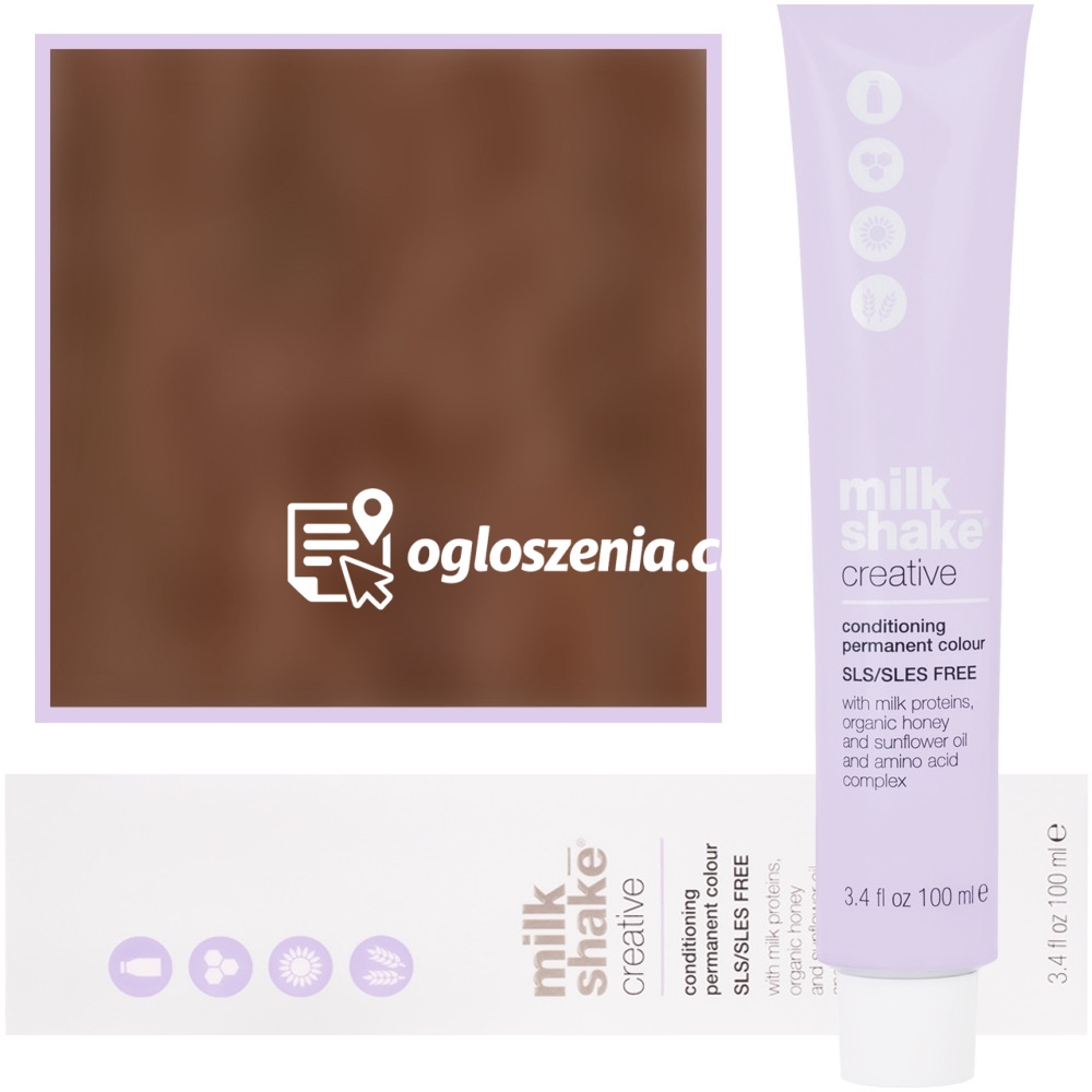 Zdjęcie produktu Milk Shake Creative - farba do wlosów, pelna paleta kolorów, 100ml 7,84 | 7BC || Sredni Brazowy Miedziany
