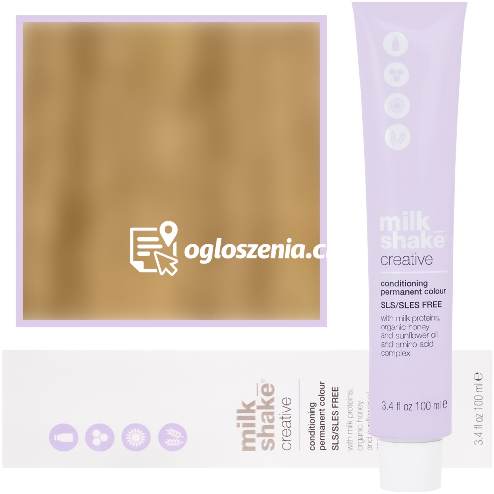 Zdjęcie produktu Milk Shake Creative - farba do wlosów, pelna paleta kolorów, 100ml 8 | 8N || Jasny Blond