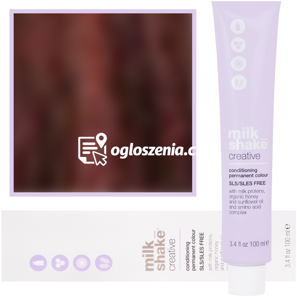 Zdjęcie produktu Milk Shake Creative - farba do wlosów, pelna paleta kolorów, 100ml 5,66 | 5RR || Intensywny Jasny Czerwony