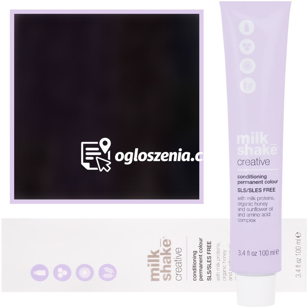 Zdjęcie produktu Milk Shake Creative - farba do wlosów, pelna paleta kolorów, 100ml 5,87 | 5BV || Jasny Fioletowy Braz Moka