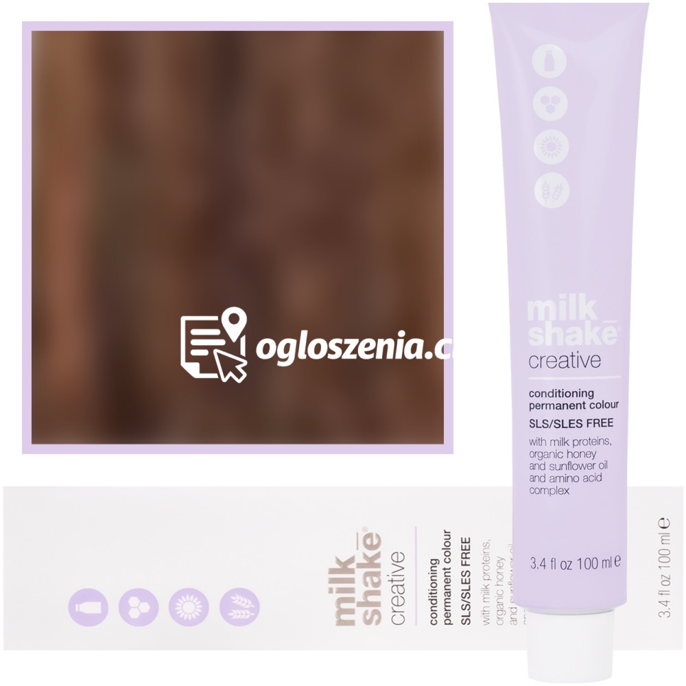 Zdjęcie produktu Milk Shake Creative - farba do wlosów, pelna paleta kolorów, 100ml 6,431 | 6CGA || Ciemny Miedziany Zloty