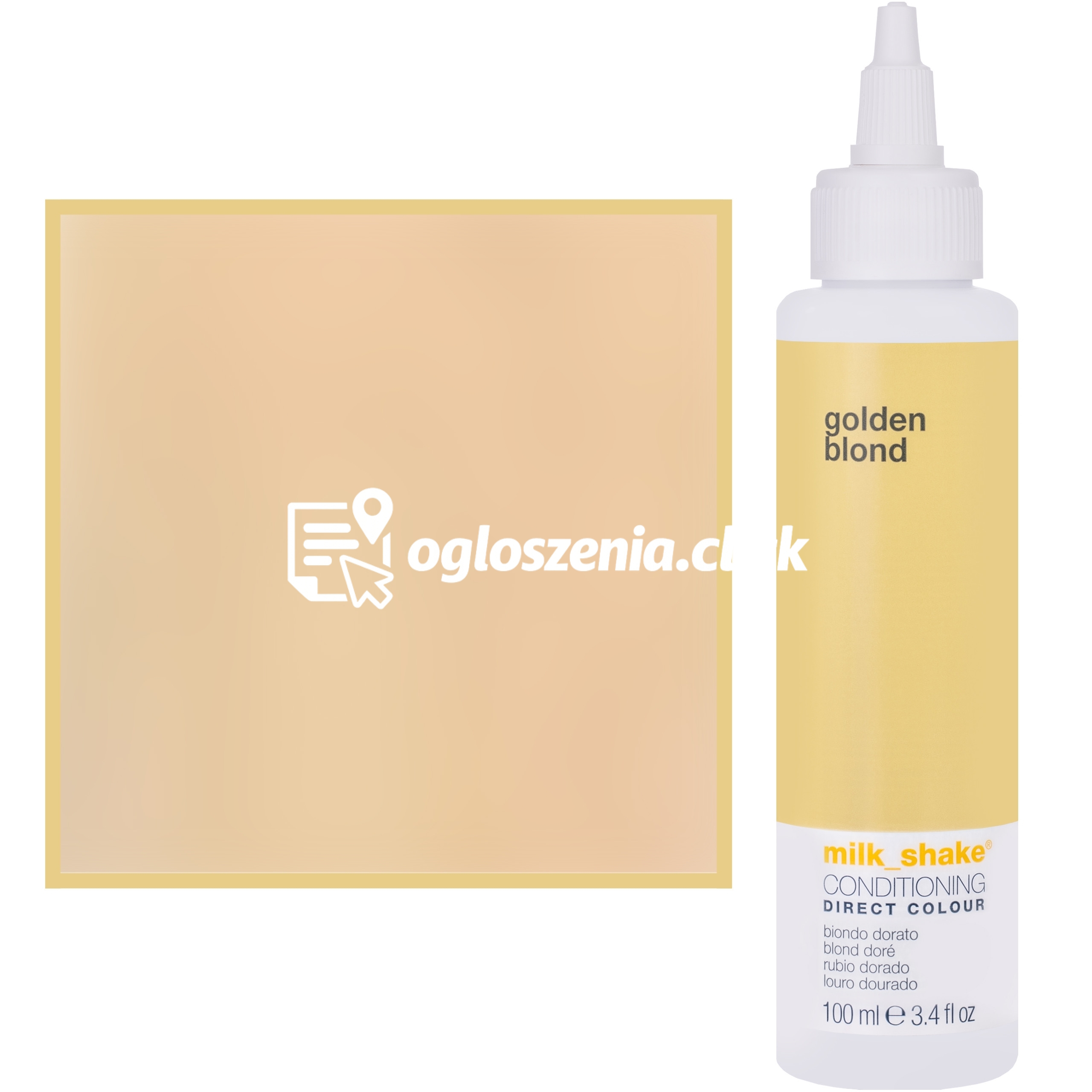 Zdjęcie produktu Milk Shake Direct Colour - toner do koloryzacji wlosów 100ml, pelna paleta kolorów GOLDEN BLOND || Zloty