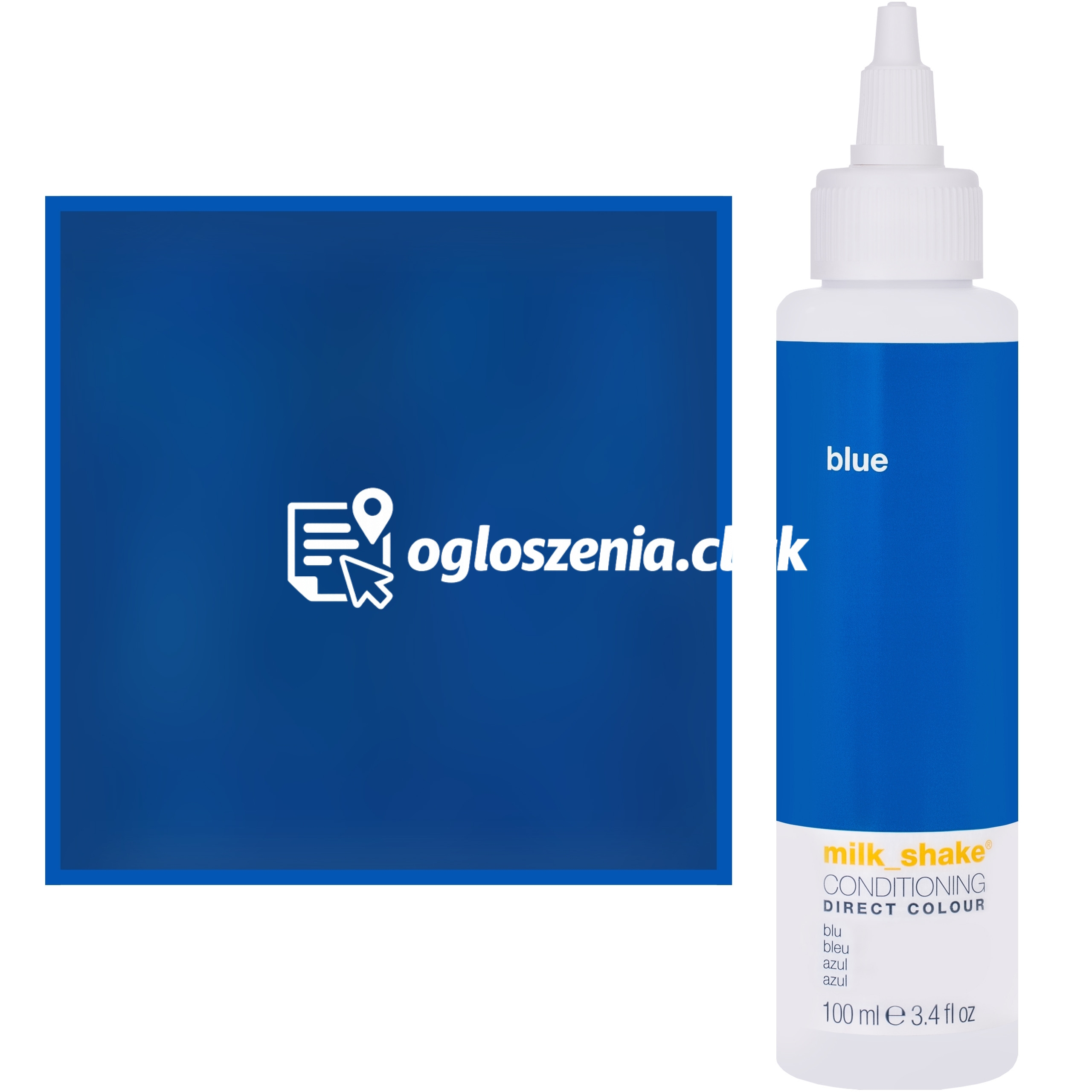 Zdjęcie produktu Milk Shake Direct Colour - toner do koloryzacji wlosów 100ml, pelna paleta kolorów BLUE || Niebieski