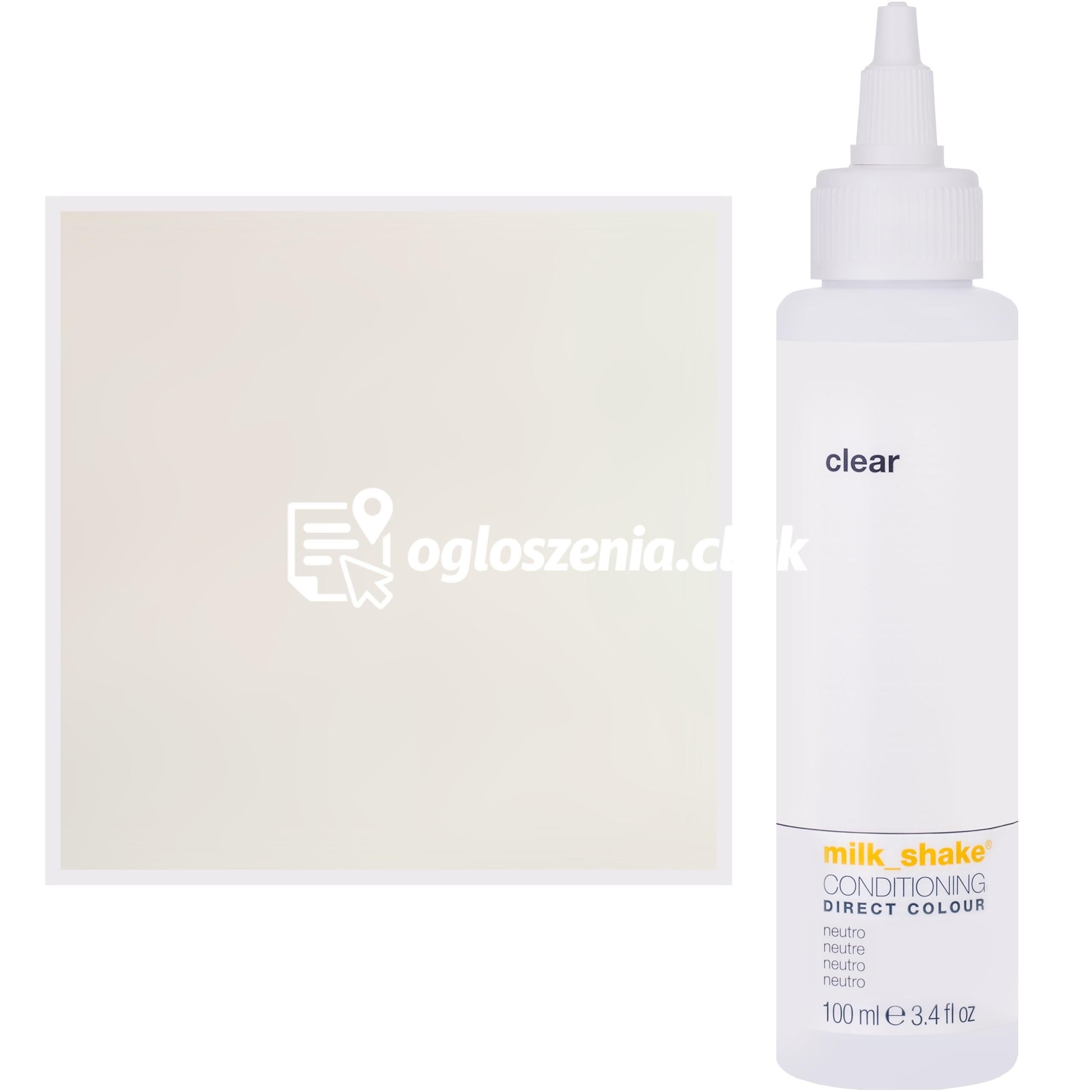 Zdjęcie produktu Milk Shake Direct Colour - toner do koloryzacji wlosów 100ml, pelna paleta kolorów CLEAR || Neutralny
