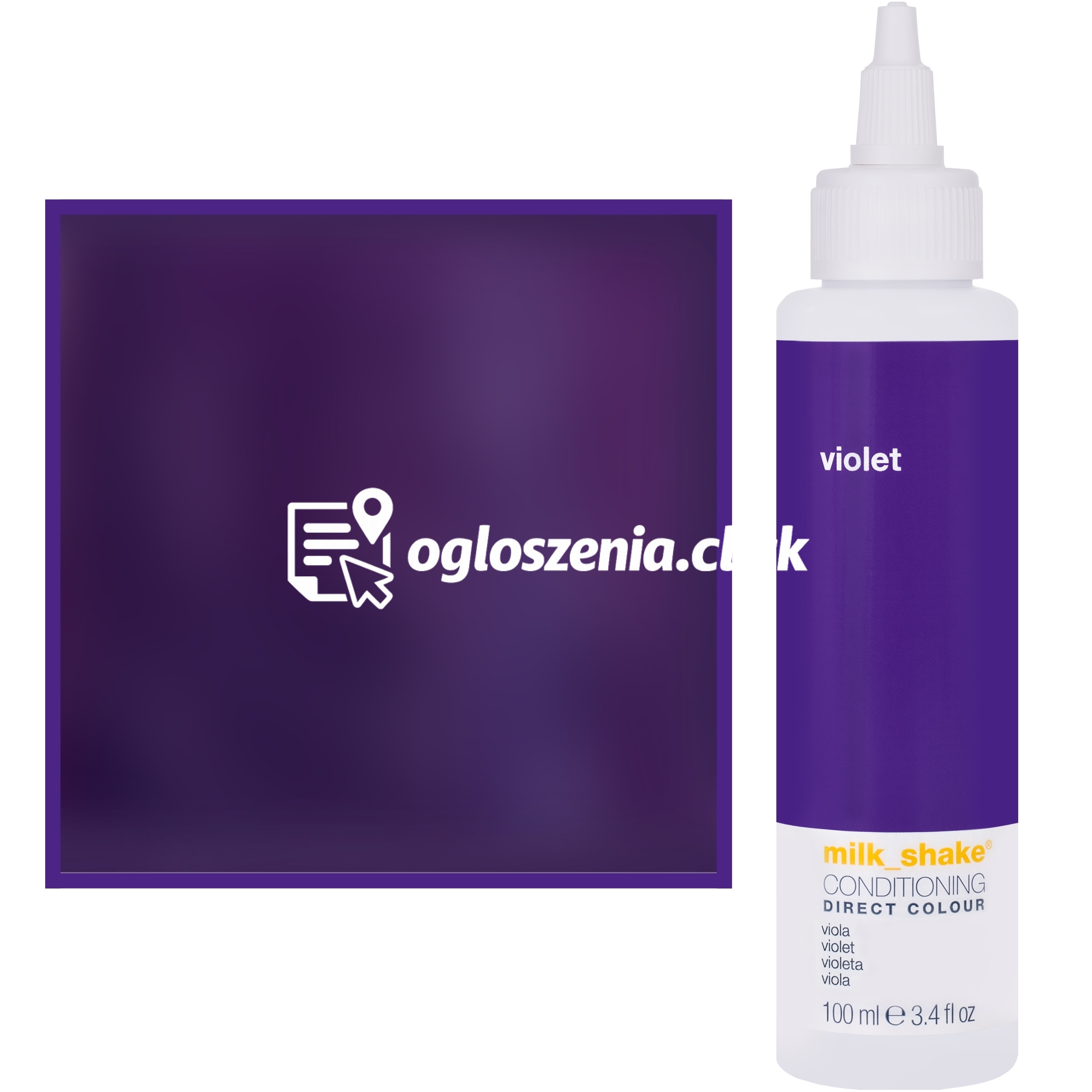 Zdjęcie produktu Milk Shake Direct Colour - toner do koloryzacji wlosów 100ml, pelna paleta kolorów VIOLET || Fioletowy