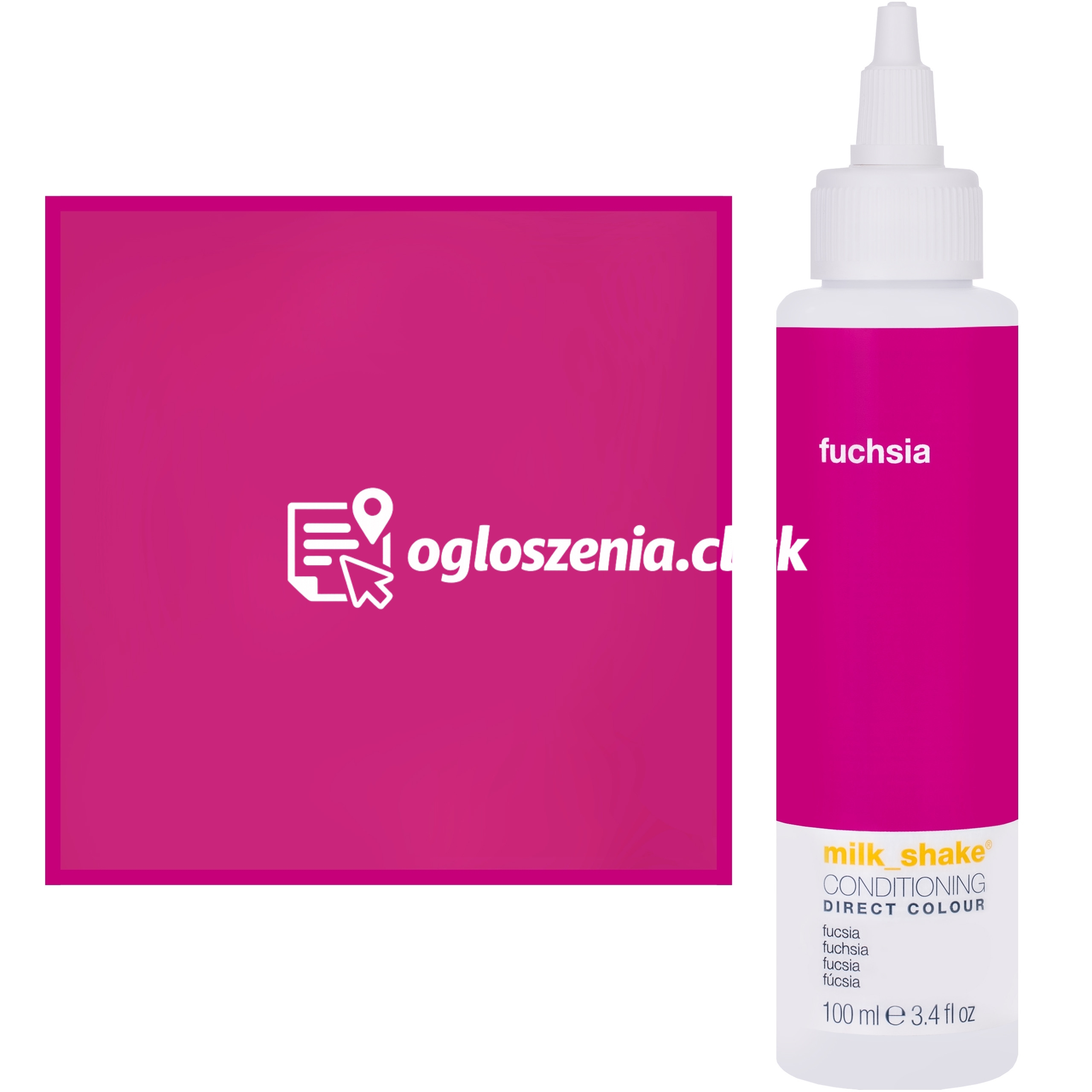 Zdjęcie produktu Milk Shake Direct Colour - toner do koloryzacji wlosów 100ml, pelna paleta kolorów FUCHSIA || Fuksja