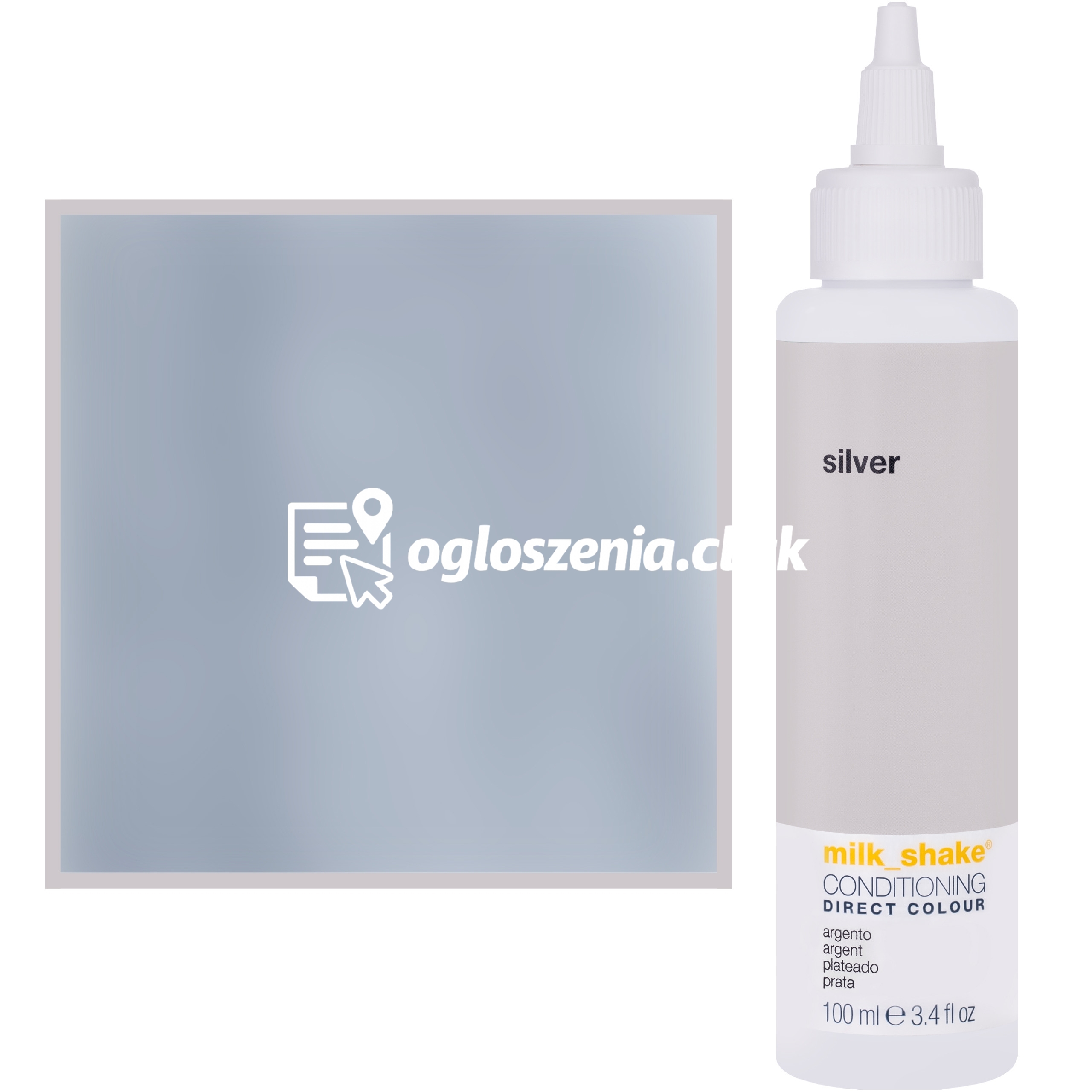 Zdjęcie produktu Milk Shake Direct Colour - toner do koloryzacji wlosów 100ml, pelna paleta kolorów SILVER || Srebrny