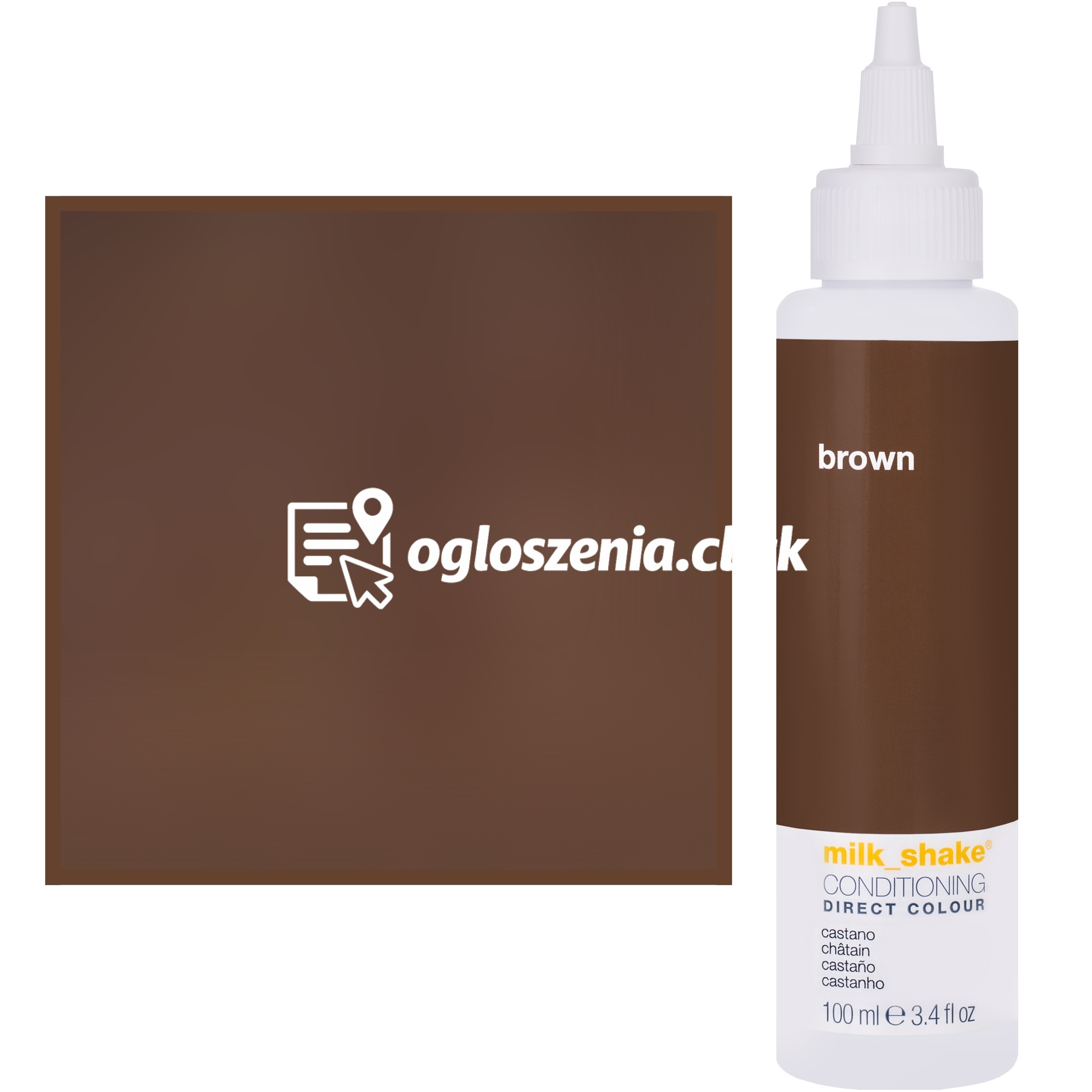 Zdjęcie produktu Milk Shake Direct Colour - toner do koloryzacji wlosów 100ml, pelna paleta kolorów BROWN || Brazowy