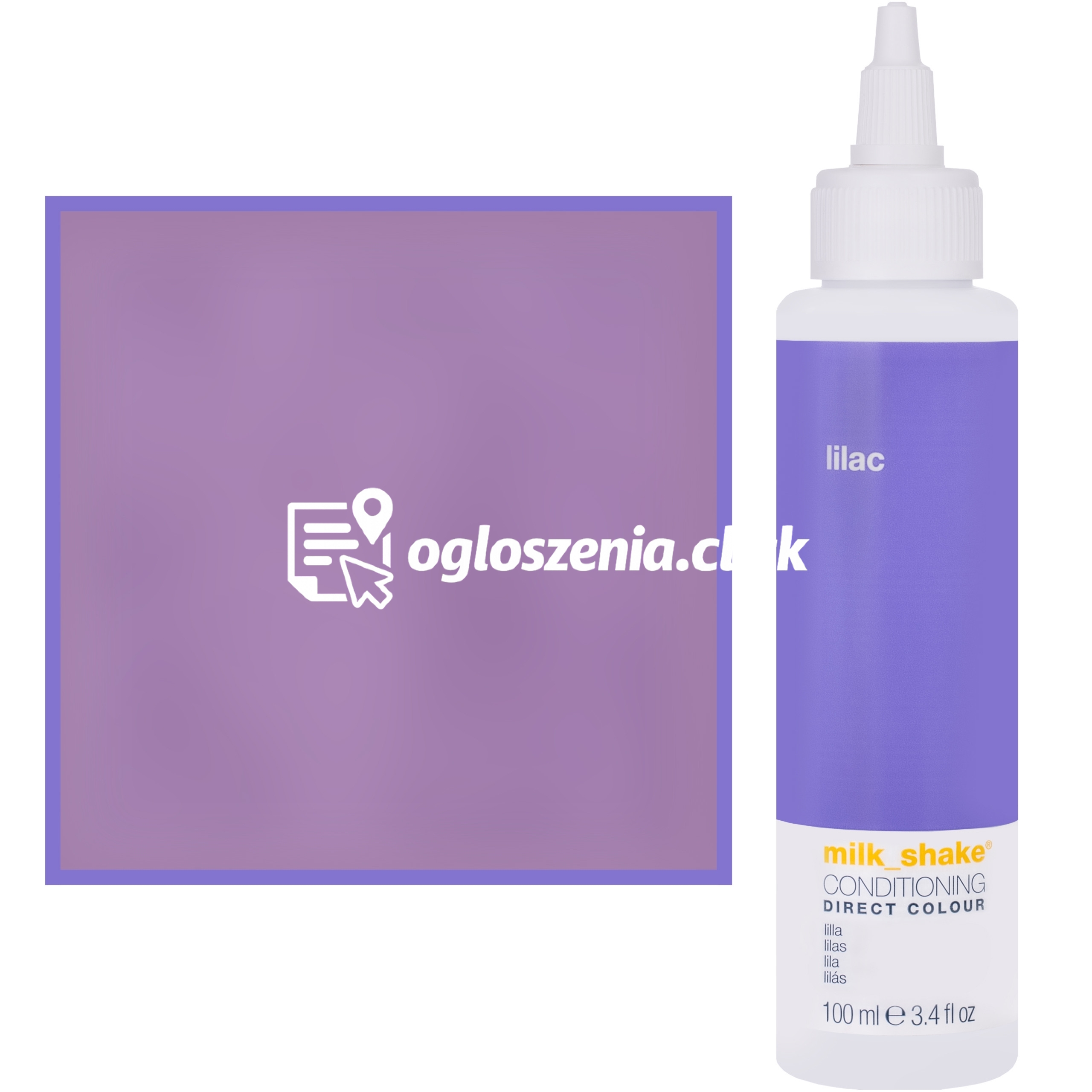 Zdjęcie produktu Milk Shake Direct Colour - toner do koloryzacji wlosów 100ml, pelna paleta kolorów LILAC || Liliowy