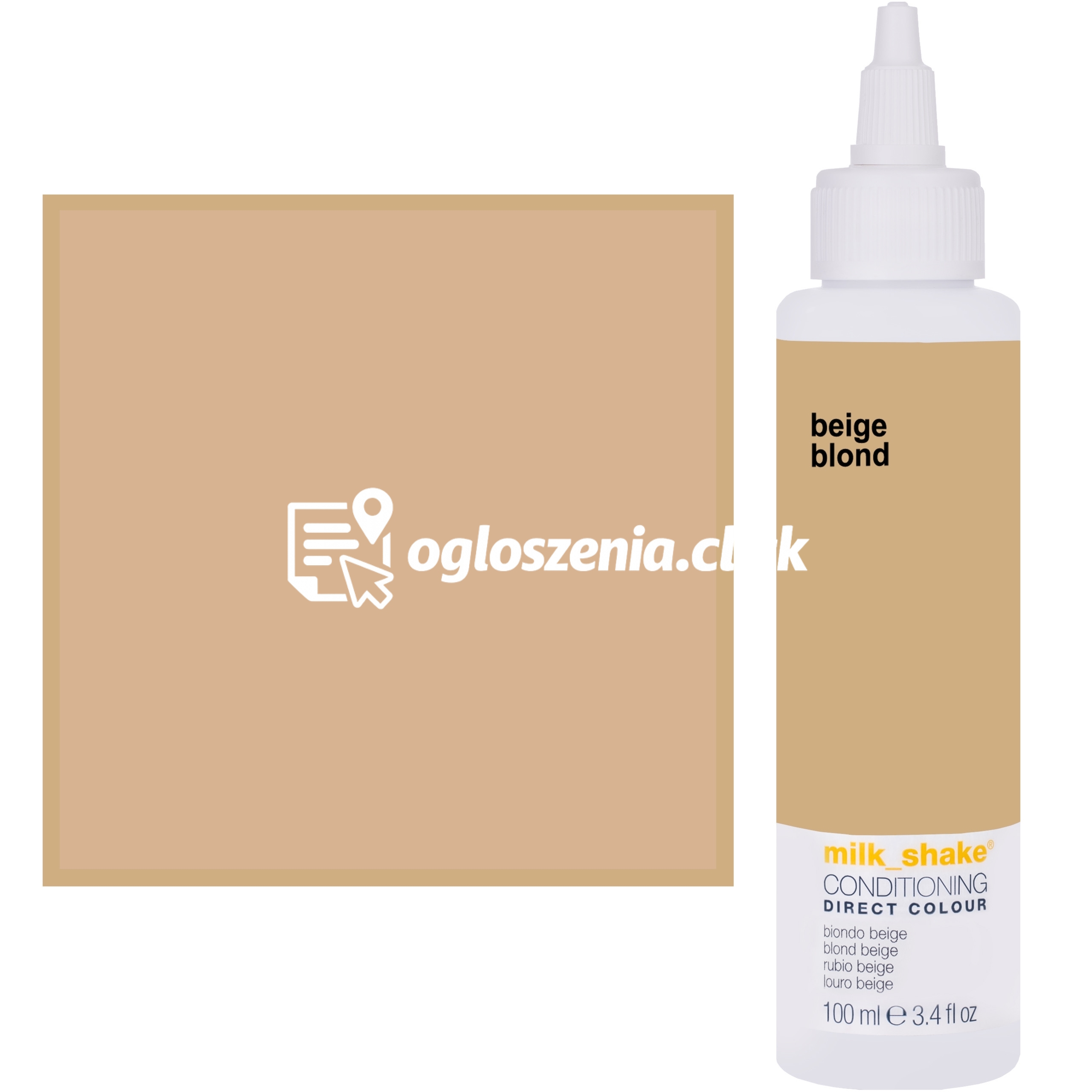 Zdjęcie produktu Milk Shake Direct Colour - toner do koloryzacji wlosów 100ml, pelna paleta kolorów BEIGE BLOND || Bezowy
