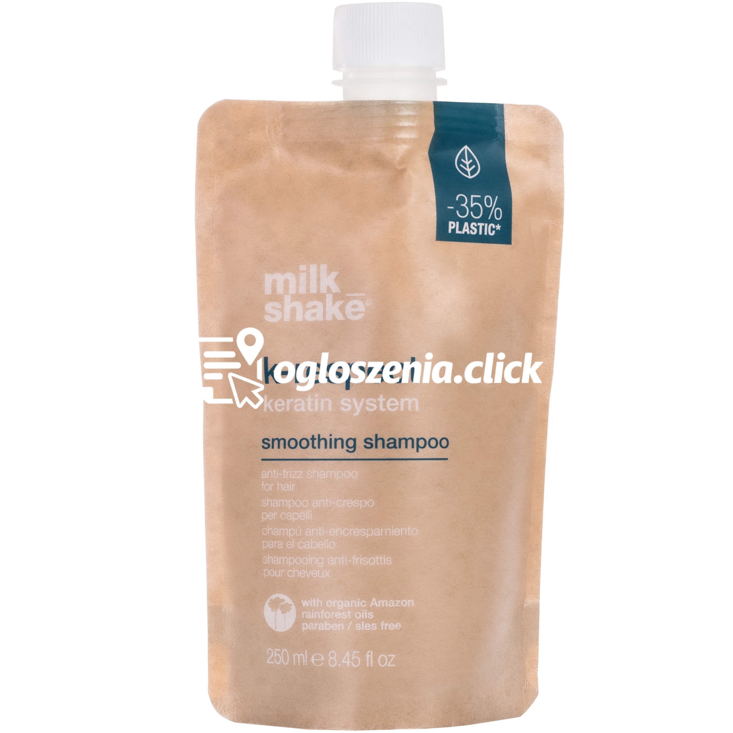 Zdjęcie produktu Milk Shake K-Respect Keratin System Smoothing Shampoo – wygladzajacy szampon, 250 ml