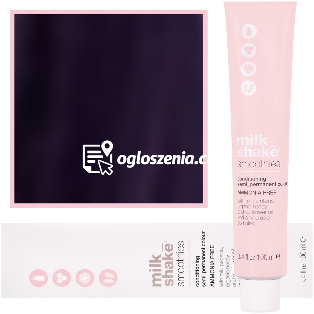 Zdjęcie produktu Milk Shake Smoothie Semi-Perm - farba do wlosów bez amoniaku, paleta kolorów, 100ml 4,7 | 4V || Sredni