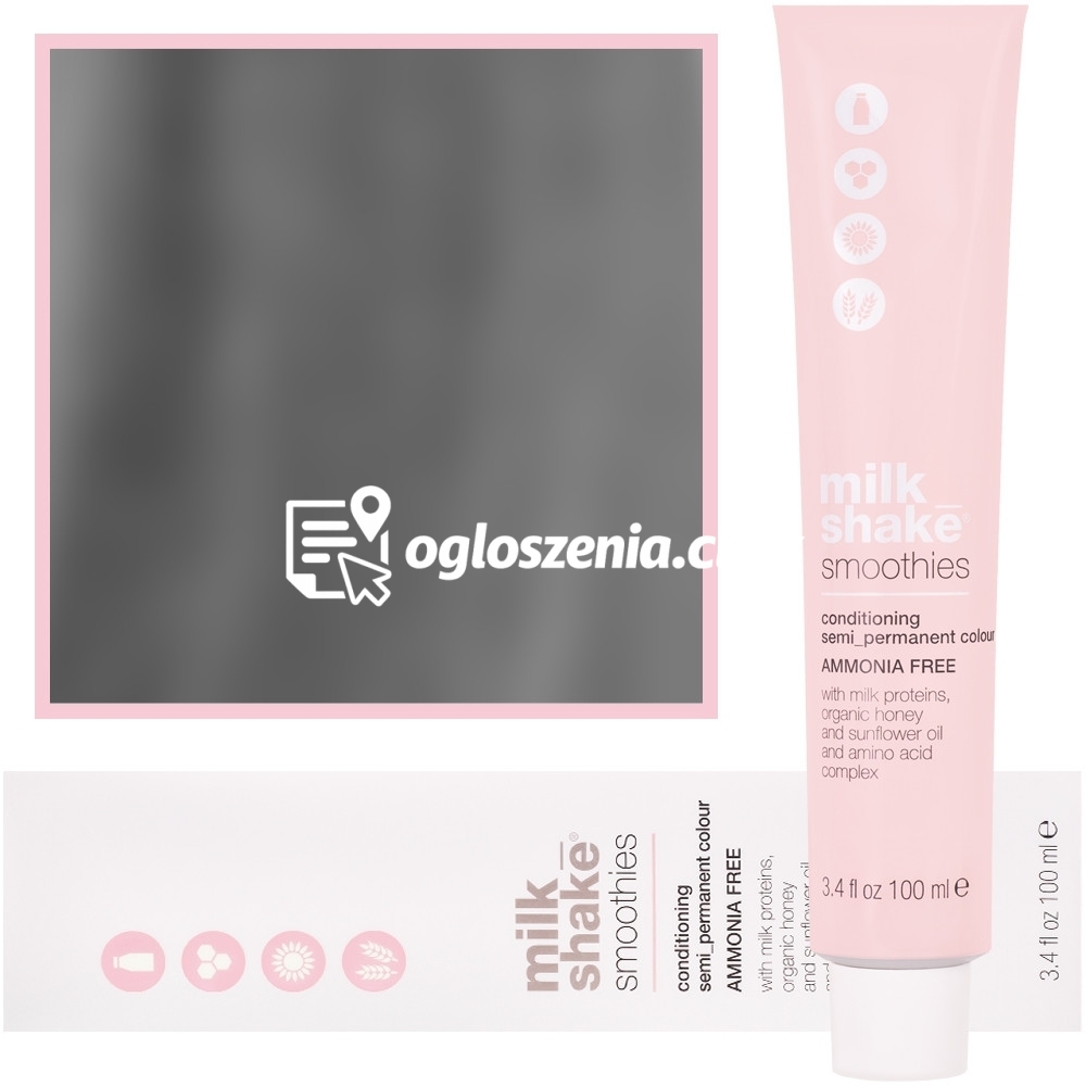 Zdjęcie produktu Milk Shake Smoothie Semi-Perm - farba do wlosów bez amoniaku, paleta kolorów, 100ml 8,1 | 8A || Jasny