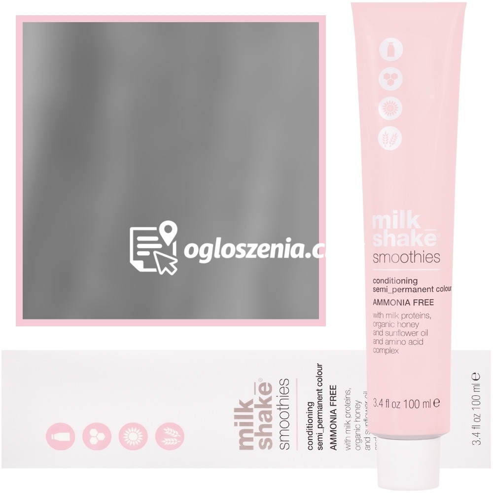 Zdjęcie produktu Milk Shake Smoothie Semi-Perm - farba do wlosów bez amoniaku, paleta kolorów, 100ml 9,1 | 9A || Bardzo