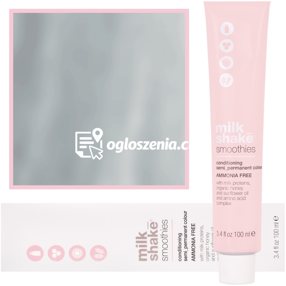 Zdjęcie produktu Milk Shake Smoothie Semi-Perm - farba do wlosów bez amoniaku, paleta kolorów, 100ml 10.17 | 10AV |