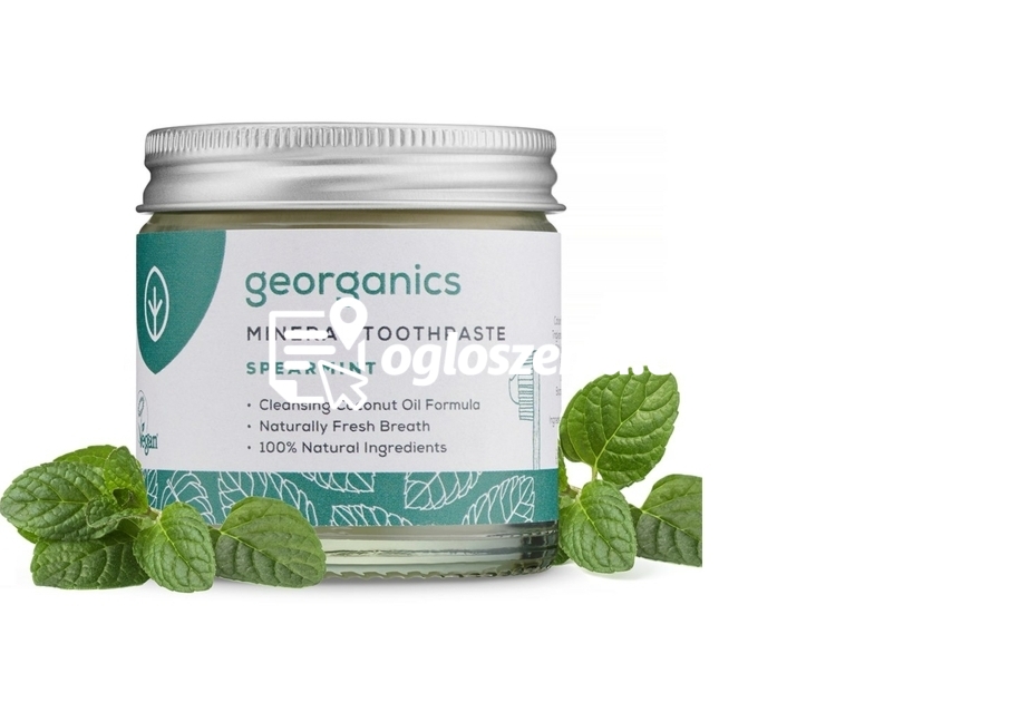 Zdjęcie produktu Mineralna pasta do zebów w sloiku, naturalny sklad, do codziennej pielegnacji, smak miety zielonej, 60 ml