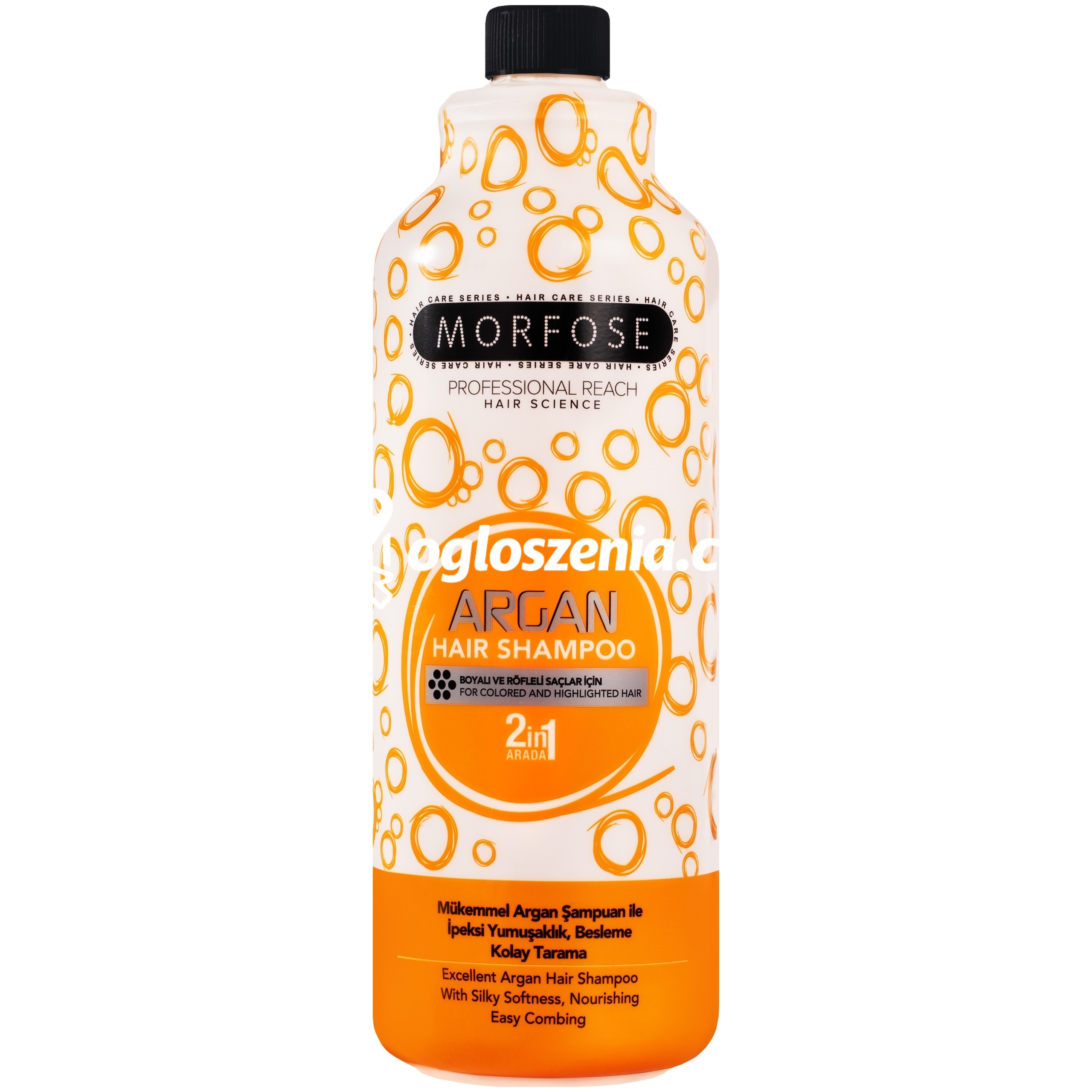 Zdjęcie produktu Morfose Argan Hair Shampoo - do wlosów suchych i zniszczonych z olejkiem arganowym, 1000ml