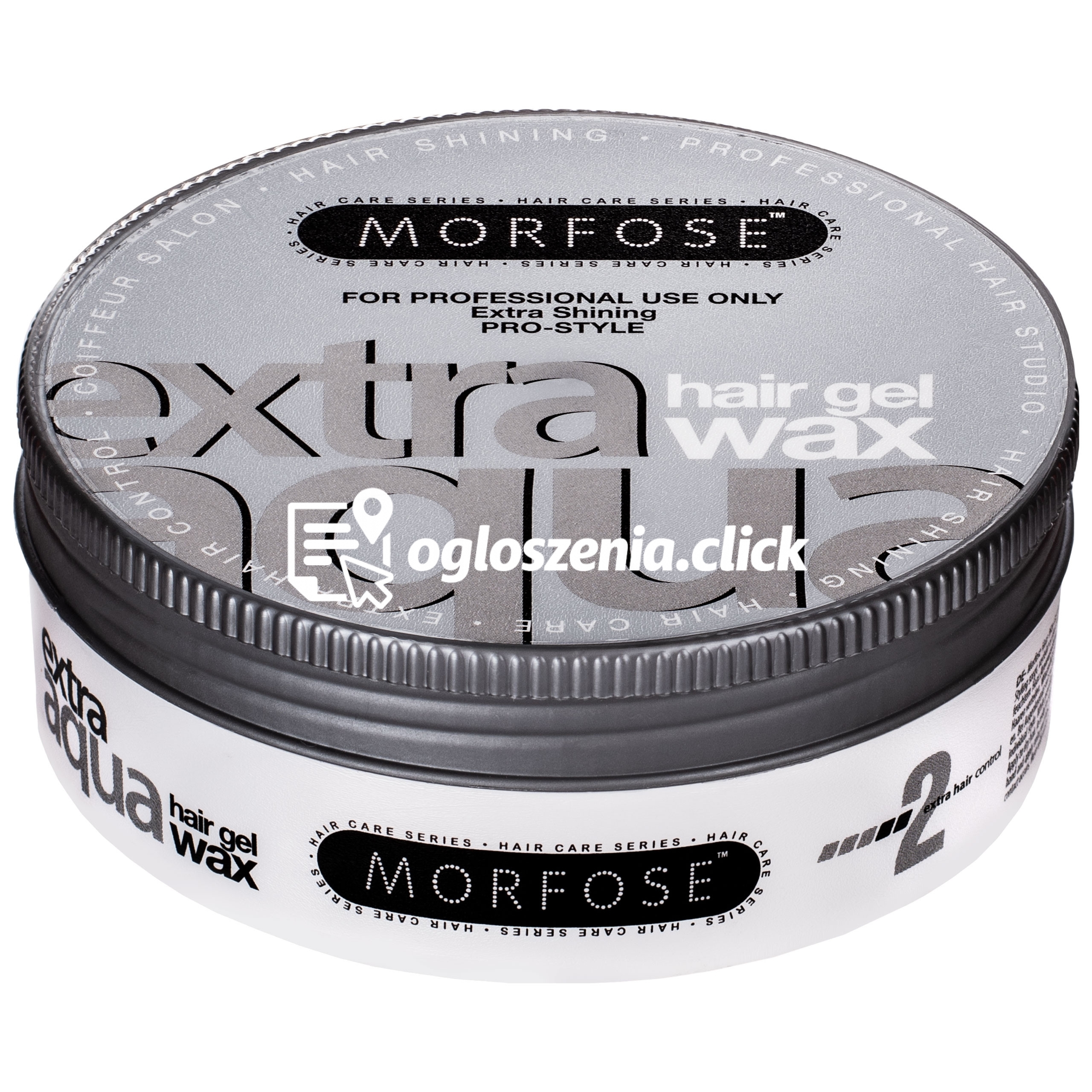 Zdjęcie produktu Morfose Extra Aqua Hair Gel Wax Extra Shining – zelowy wosk mocno nablyszcza i utrwala, 150ml