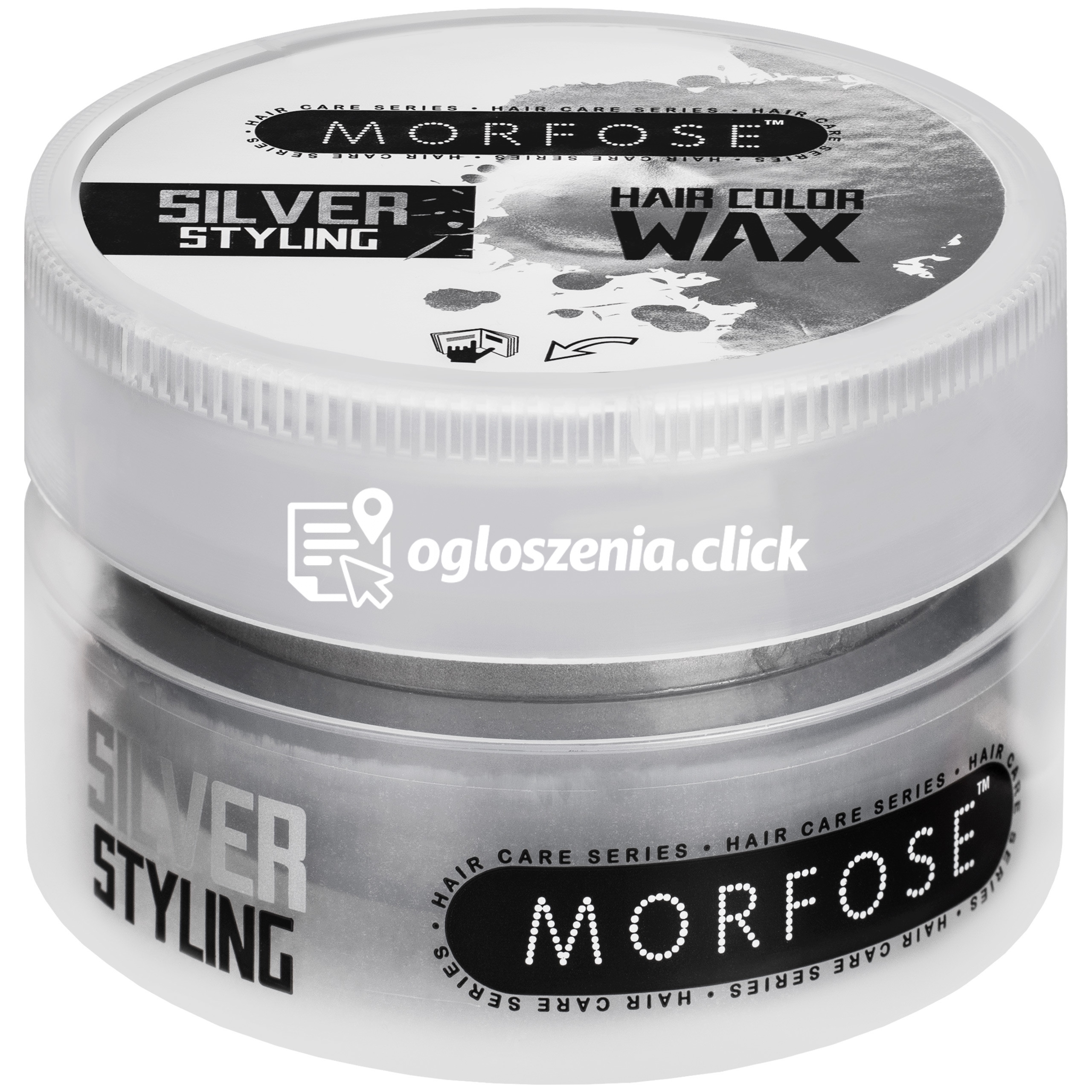 Zdjęcie produktu Morfose Hair Color Wax - koloryzujacy wosk do wlosów, mocny, matowe wykonczenie, 100ml Silver | Srebrny
