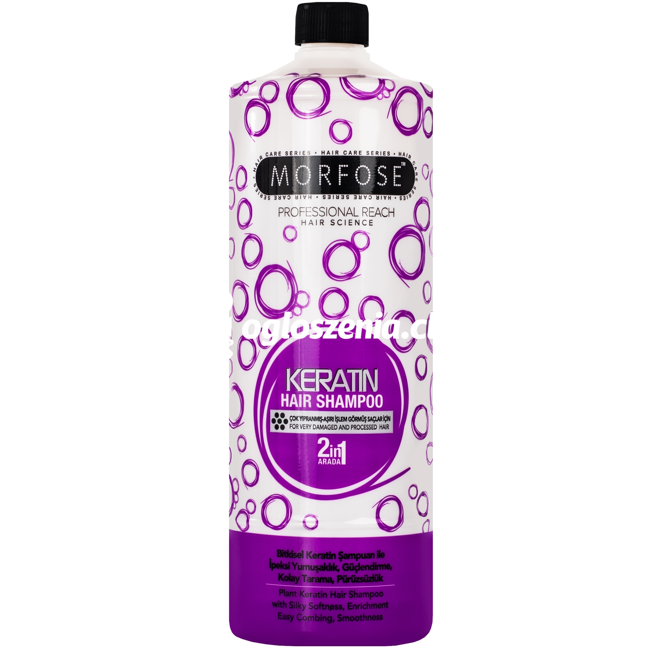 Zdjęcie produktu Morfose Keratin Hair Shampoo – odbudowujacy keratynowy szampon do wlosów zniszczonych, 1000ml