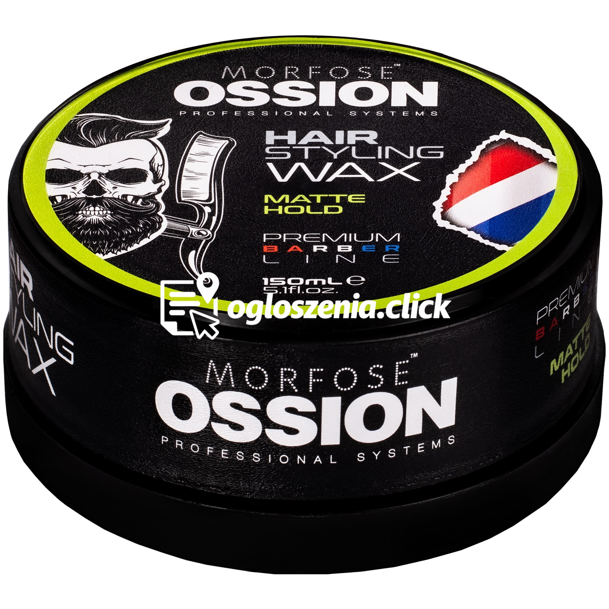 Zdjęcie produktu Morfose Ossion PB Hair Styling Wax Matte Hold – mocny, matowy wosk do stylizacji wlosów, 150ml